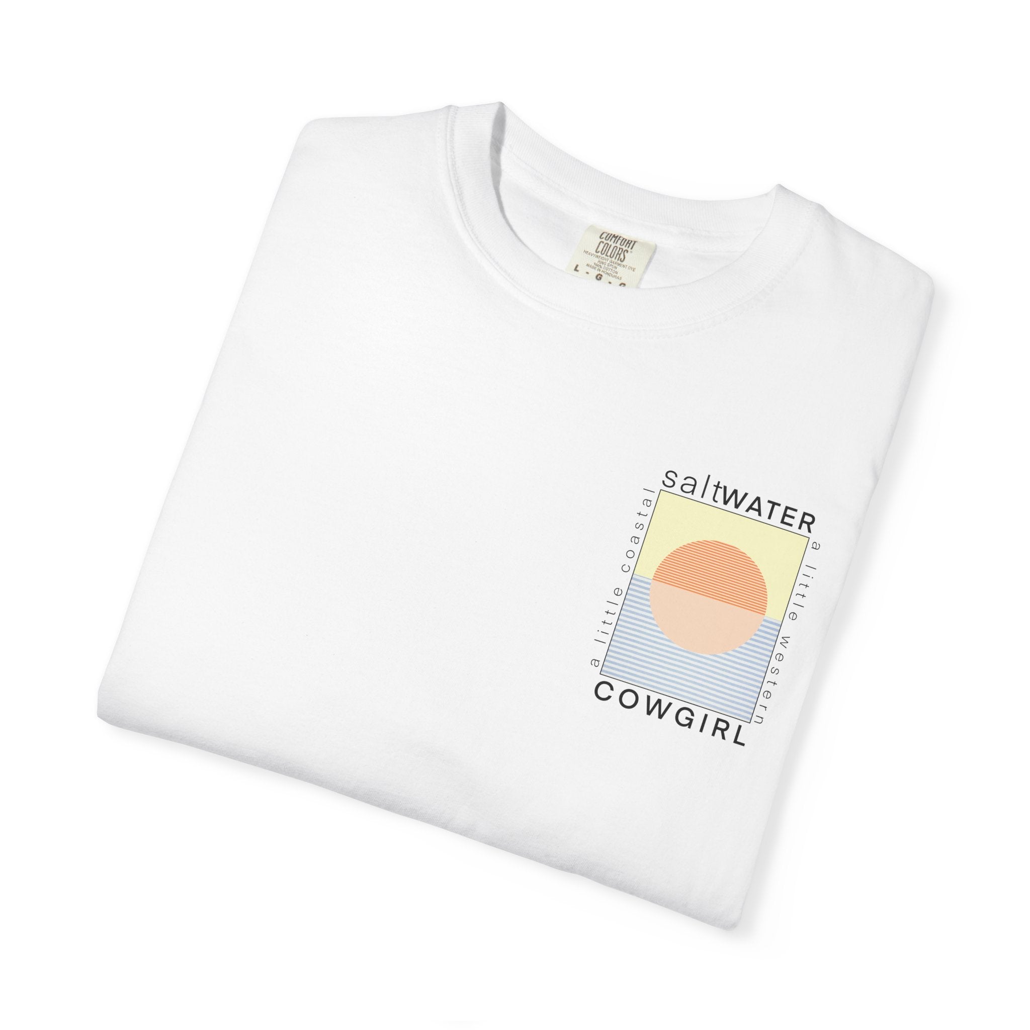 Saltwater Cowgirl T-Shirt — Coastal Sunset Graphic Tee