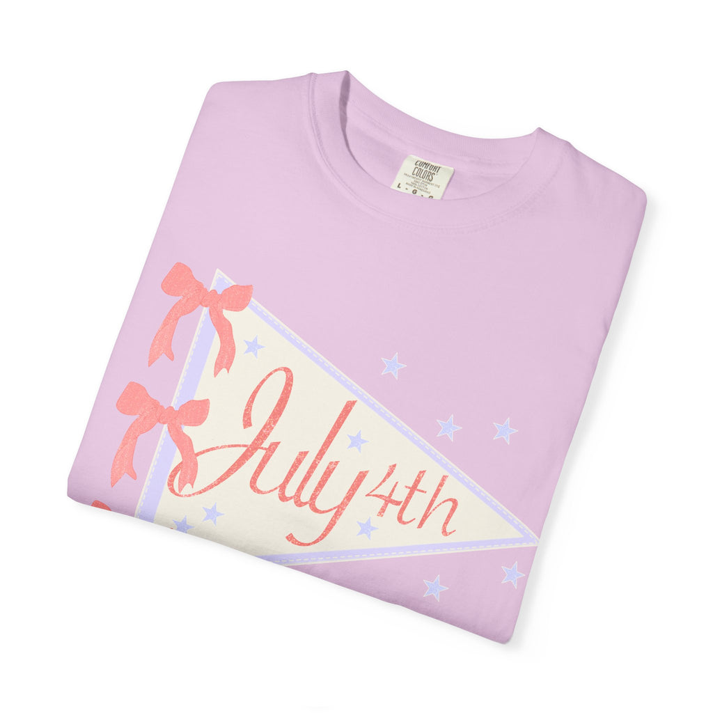 July 4th Pennant T‑Shirt — Retro Patriotic Graphic Tee