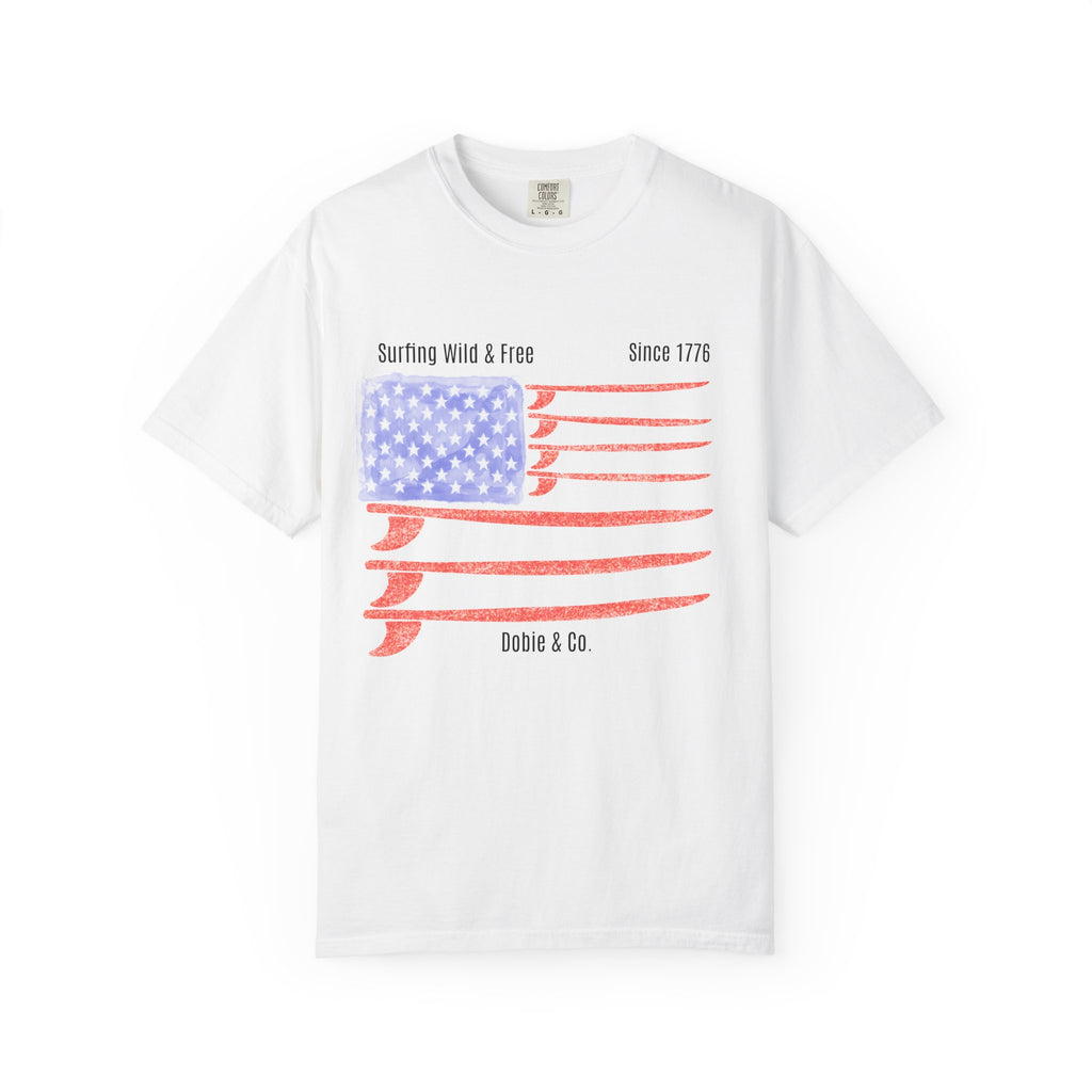 Surfing Wild & Free Since 1776 T-Shirt