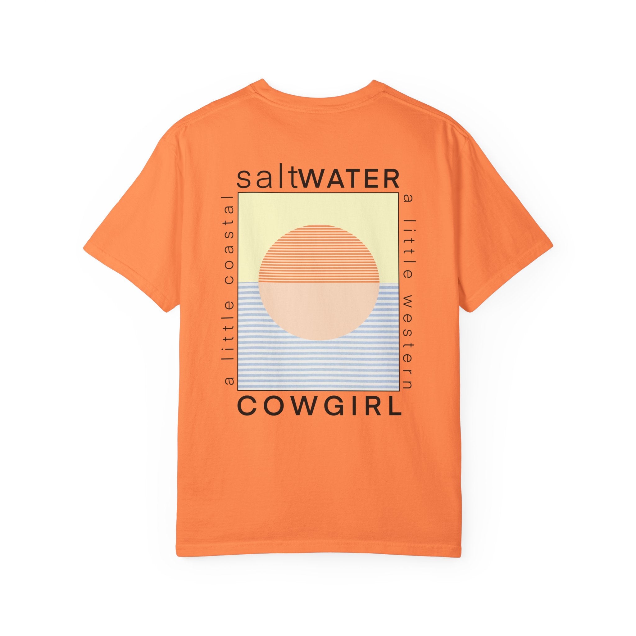 Saltwater Cowgirl T-Shirt — Coastal Sunset Graphic Tee