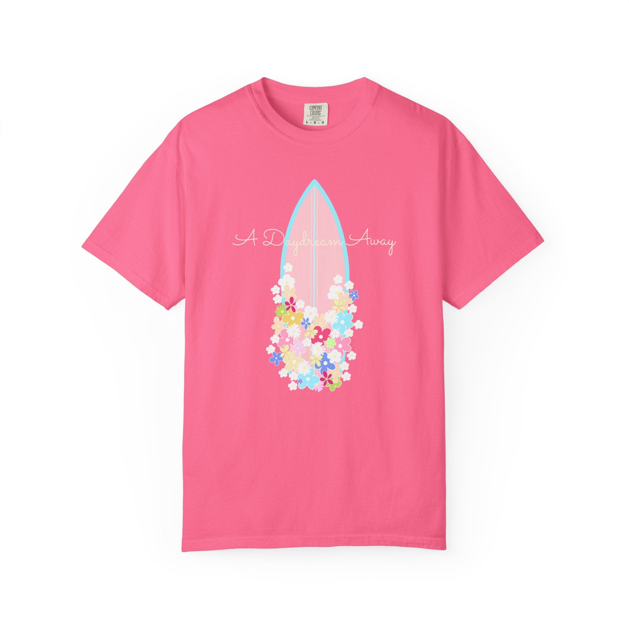 Surfboard Floral T-Shirt — Aloha Beach Vibes