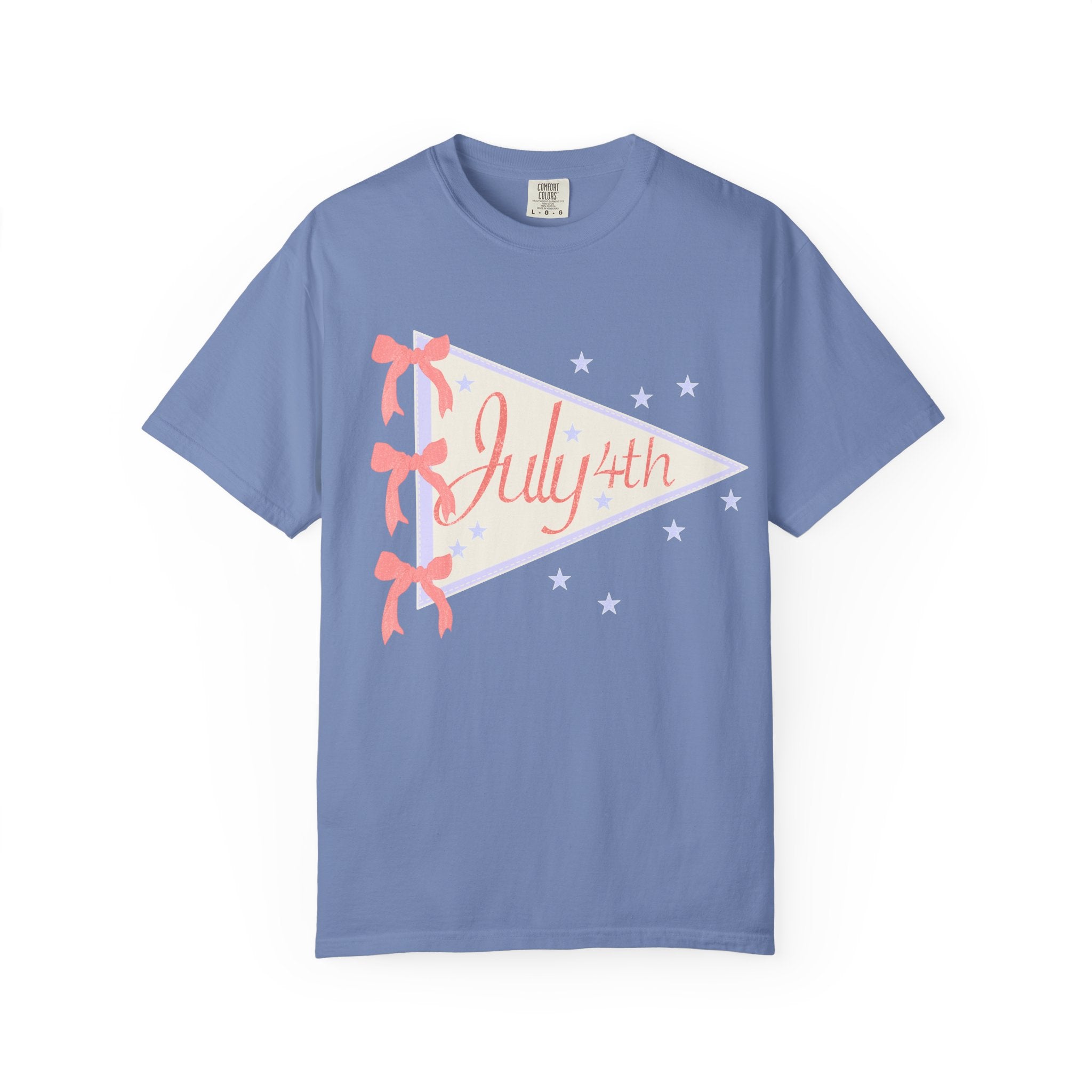 July 4th Pennant T‑Shirt — Retro Patriotic Graphic Tee