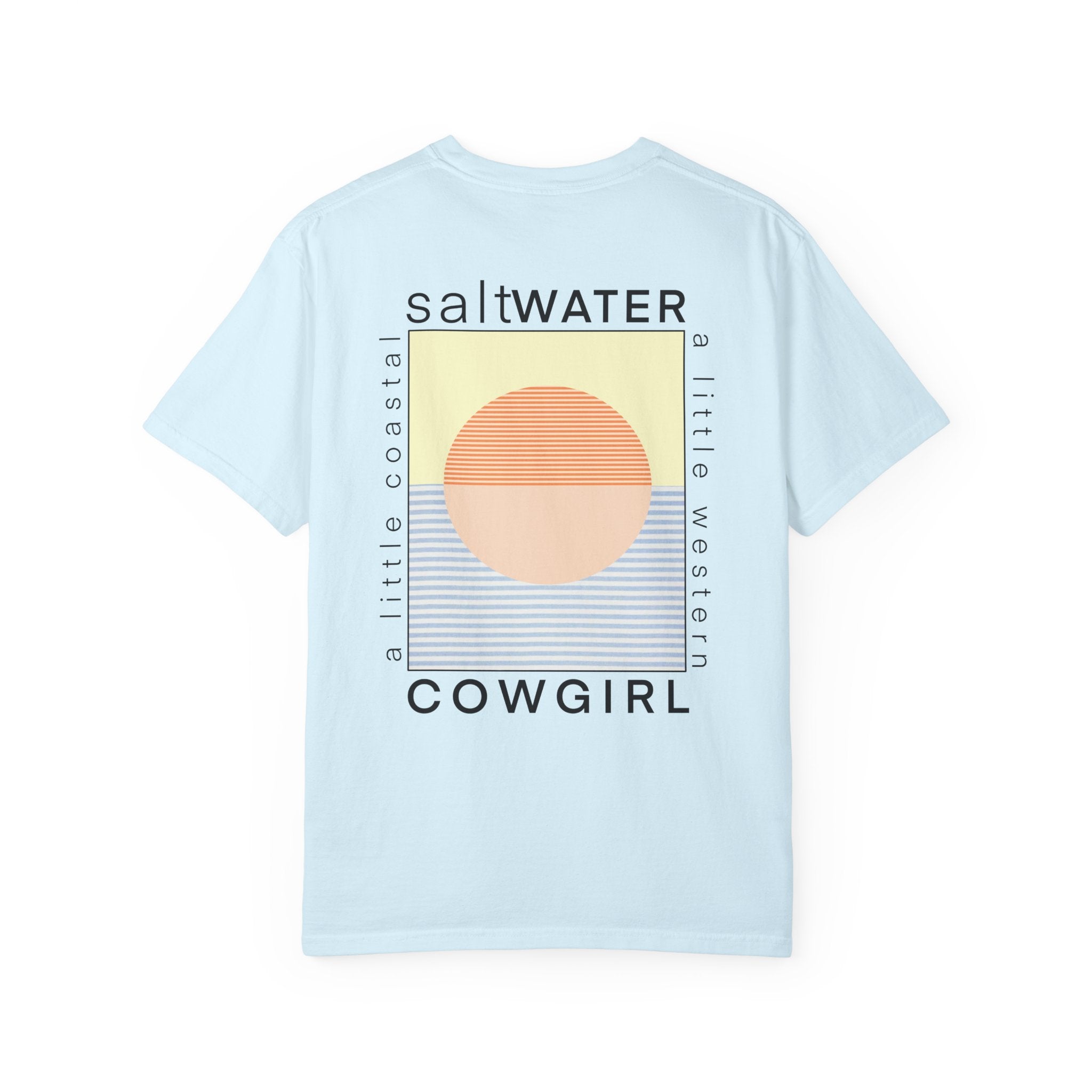 Saltwater Cowgirl T-Shirt — Coastal Sunset Graphic Tee