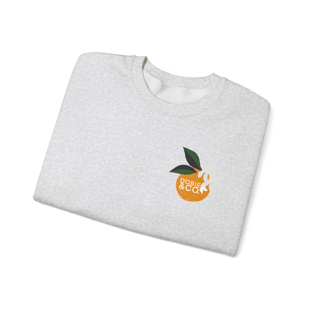 Dobie & Co. Orange Blossom Crewneck Sweatshirt