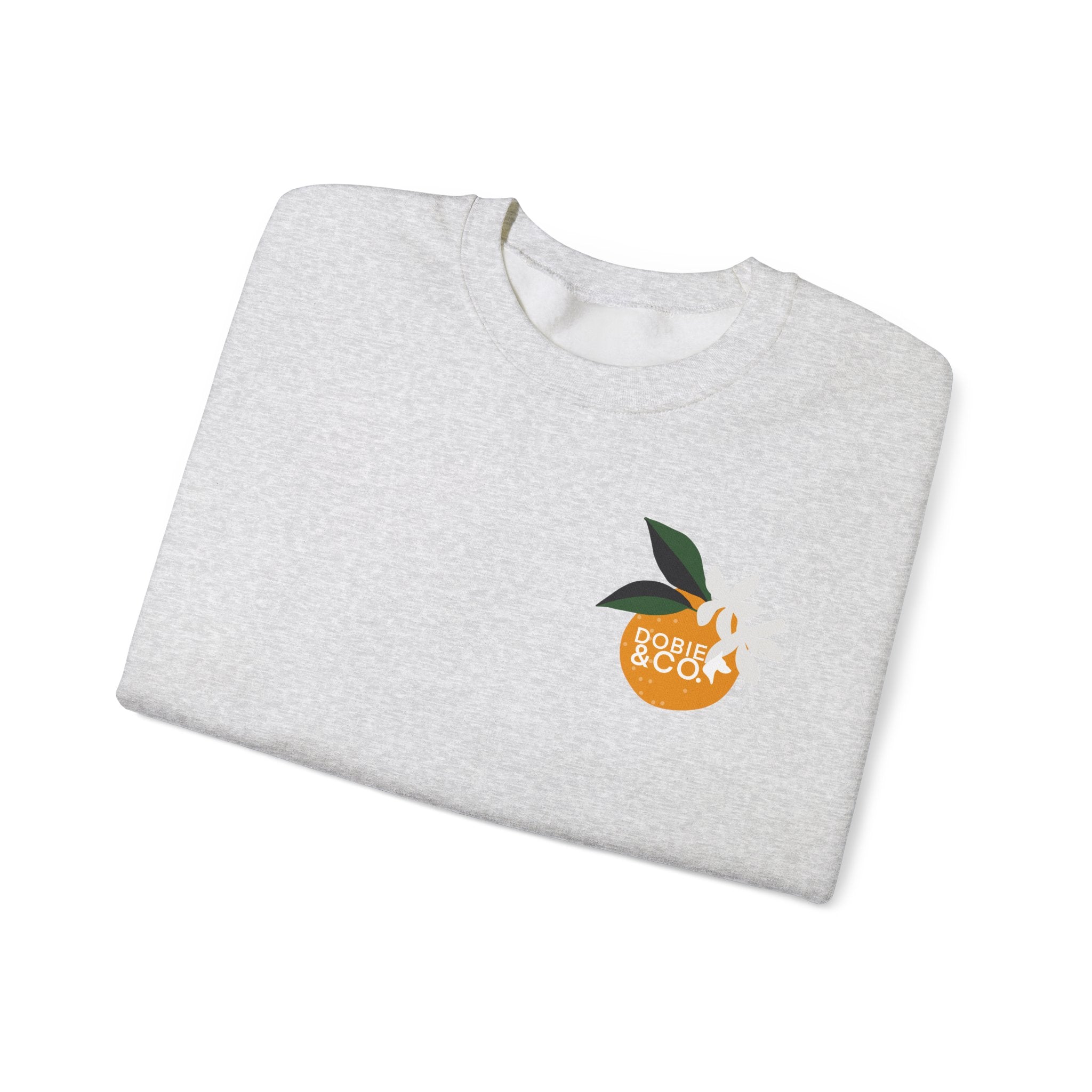 Dobie & Co. Orange Blossom Crewneck Sweatshirt