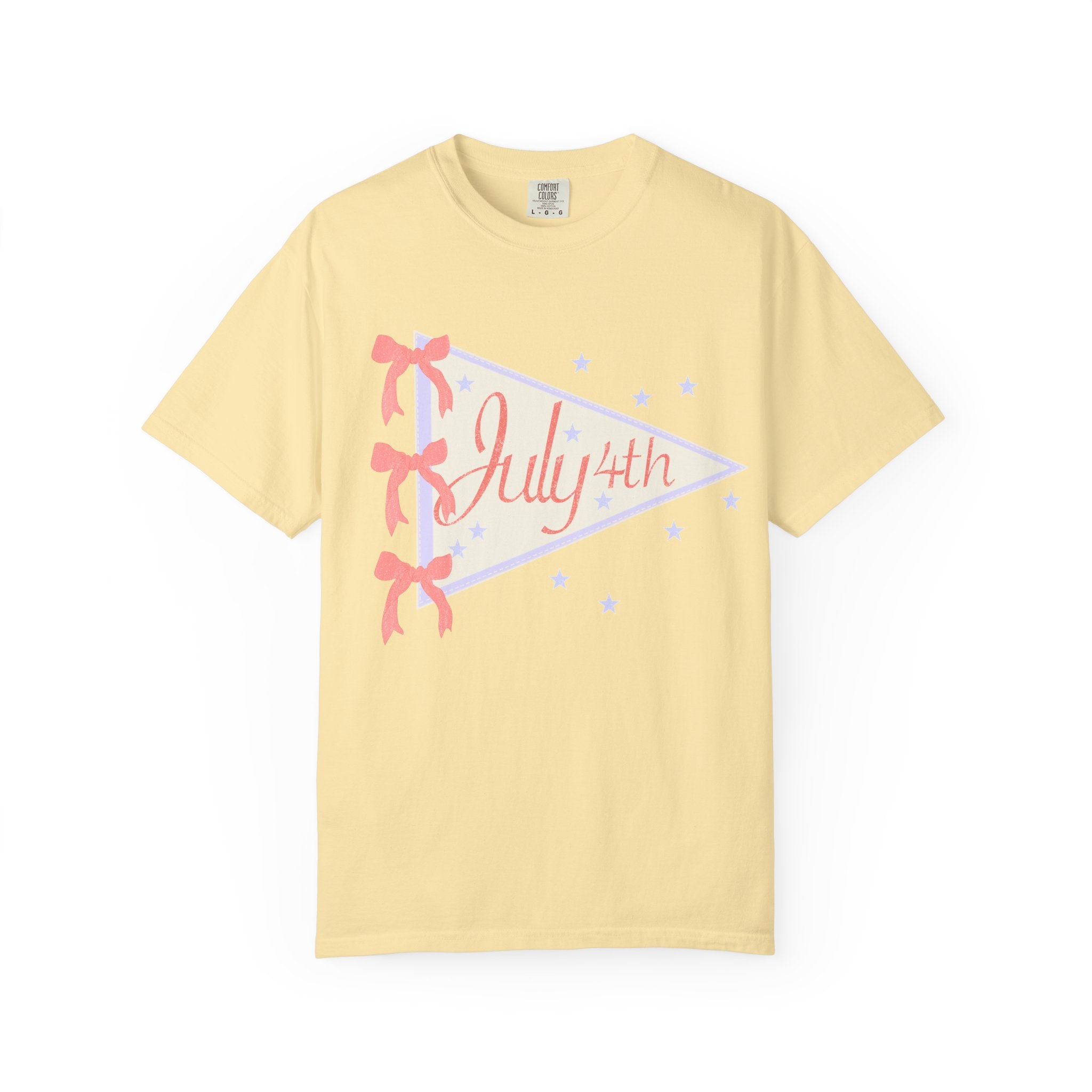 July 4th Pennant T‑Shirt — Retro Patriotic Graphic Tee