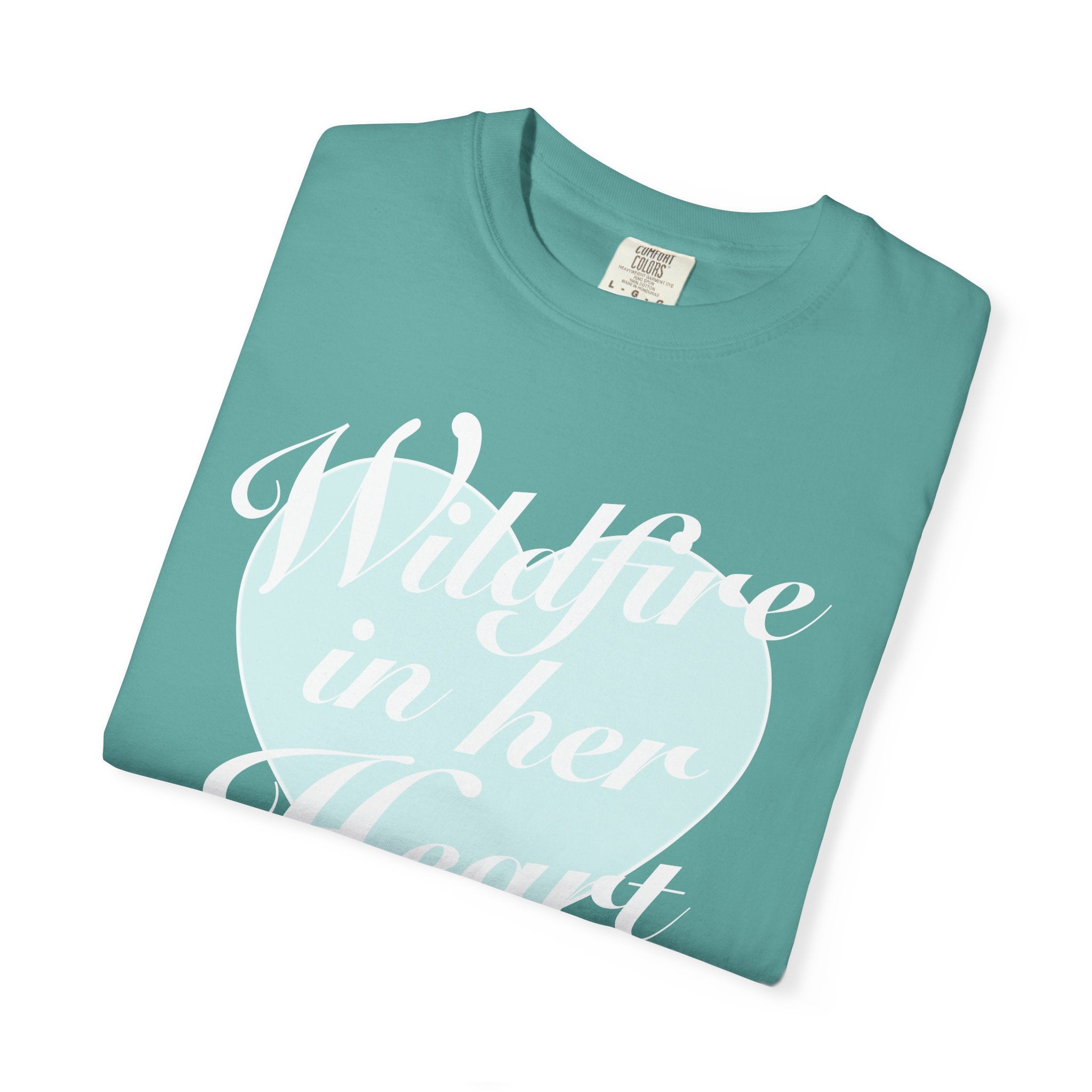 "Wildfire in Her Heart" Heart Graphic Tee