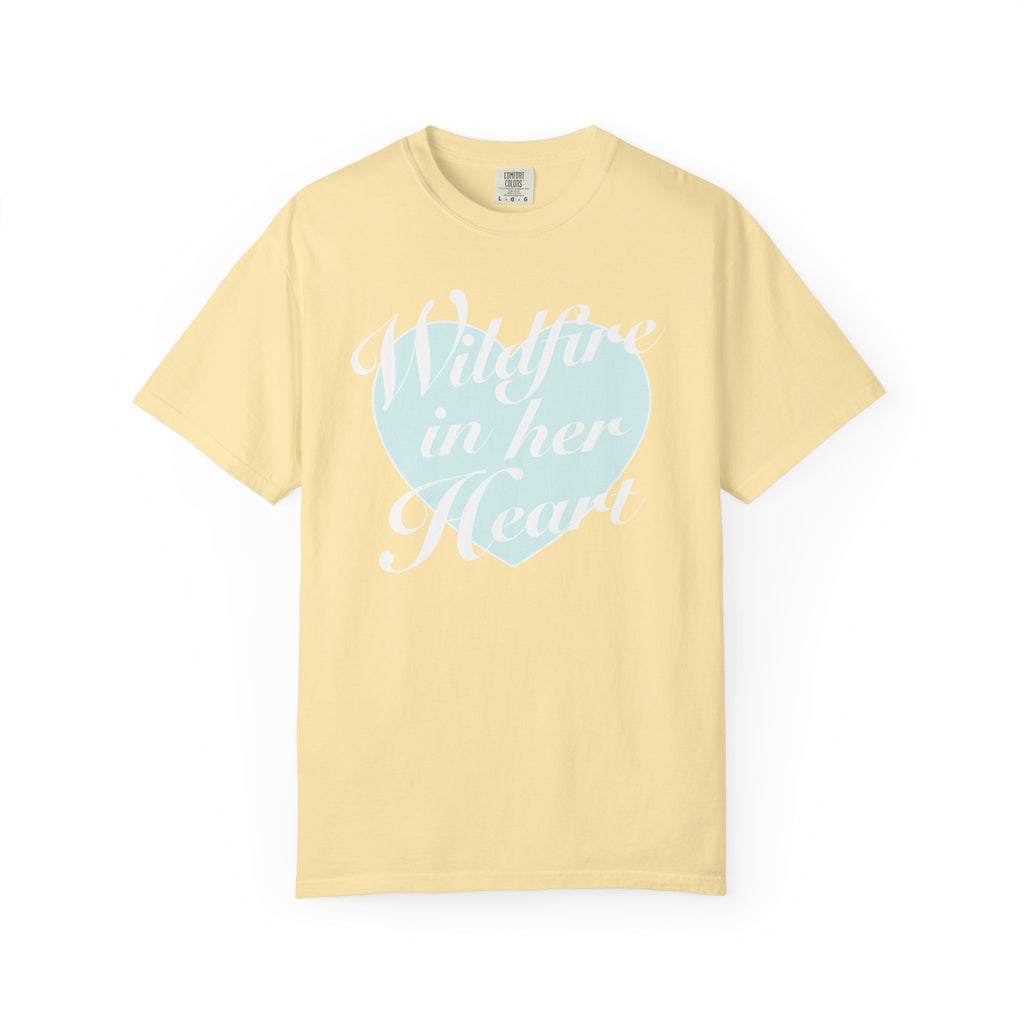 "Wildfire in Her Heart" Heart Graphic Tee