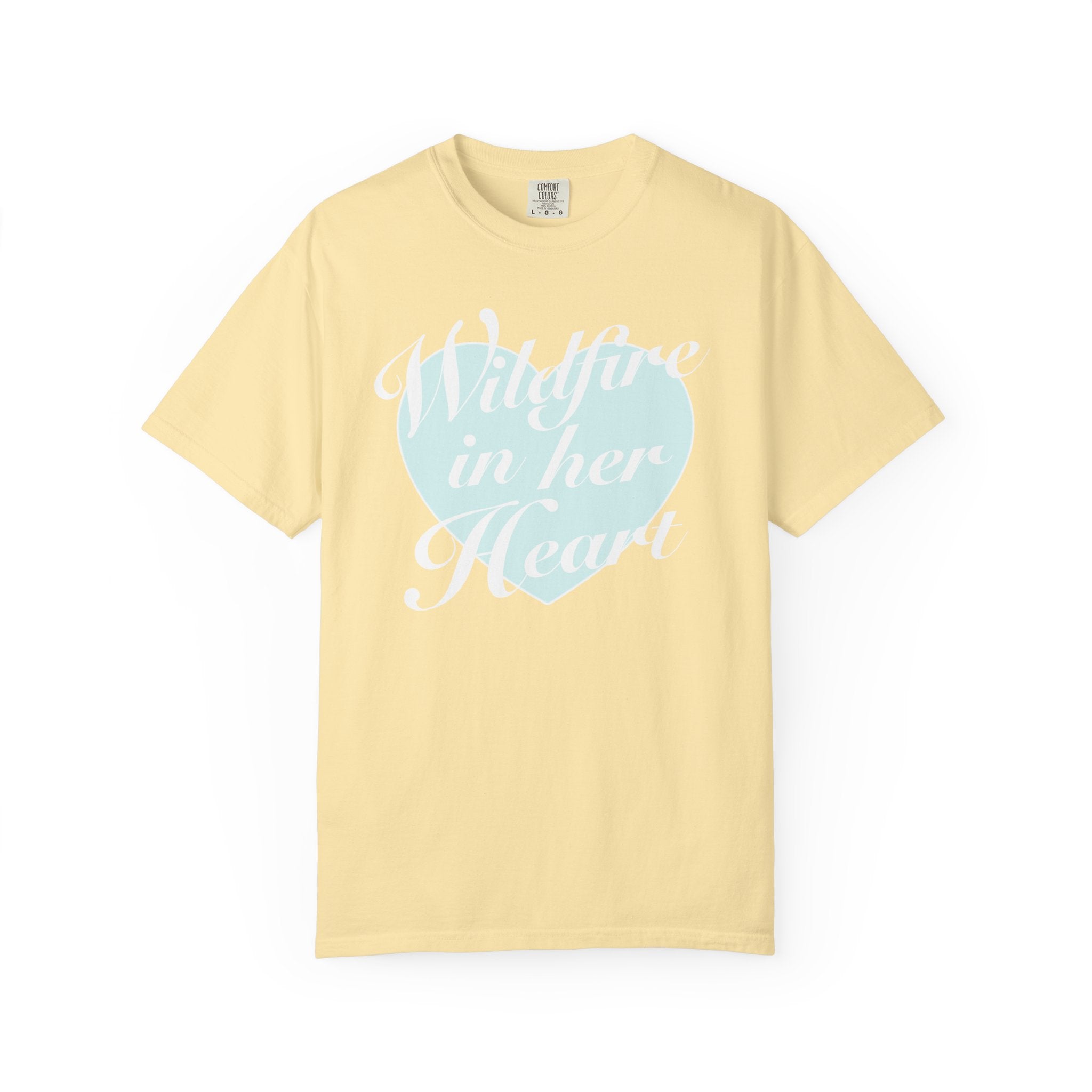 "Wildfire in Her Heart" Heart Graphic Tee