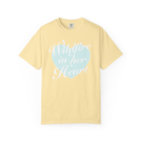 "Wildfire in Her Heart" Heart Graphic Tee