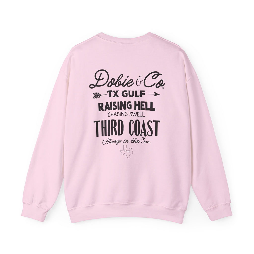 Raising Hell, Chasing Swell Crewneck Sweatshirt
