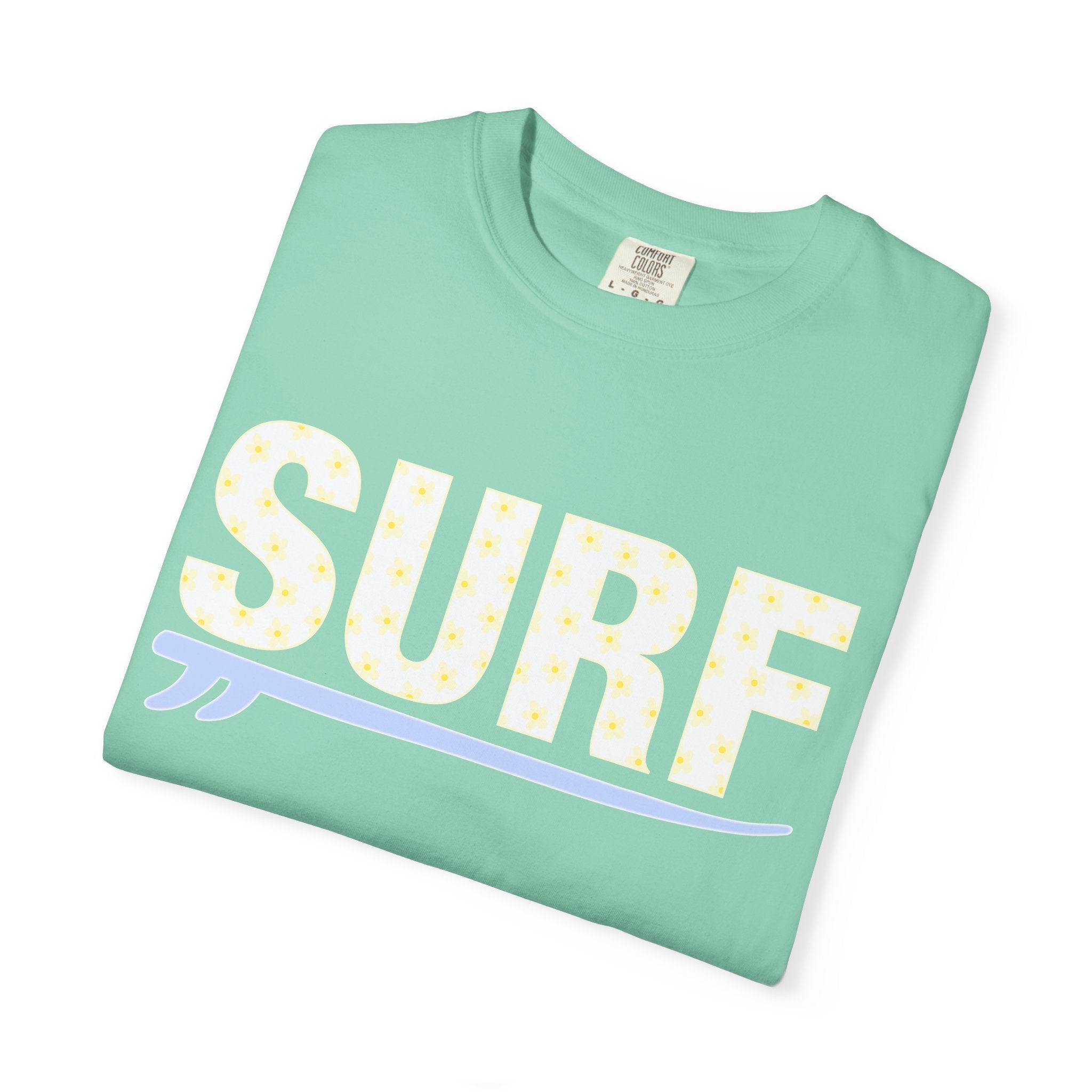 Surf T-Shirt — Retro Pastel 'SURF' Graphic Tee