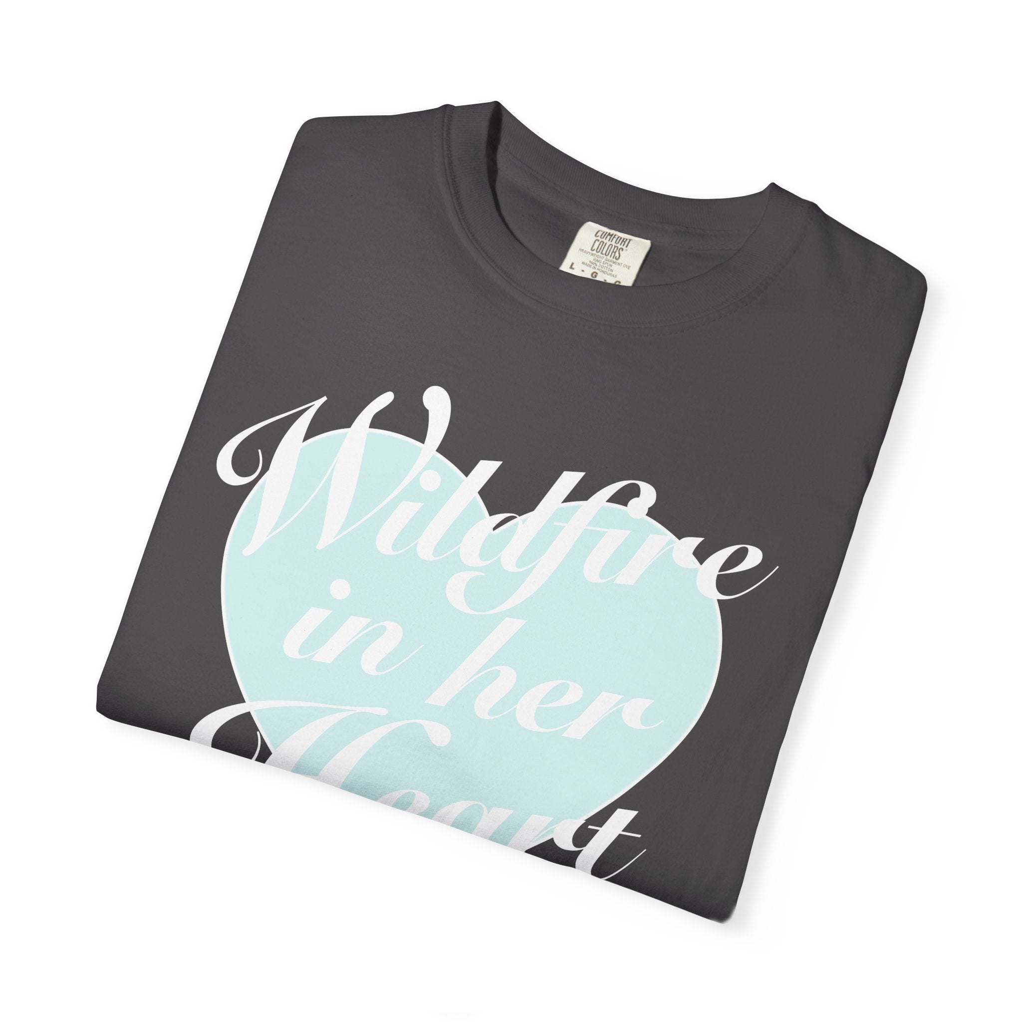 "Wildfire in Her Heart" Heart Graphic Tee
