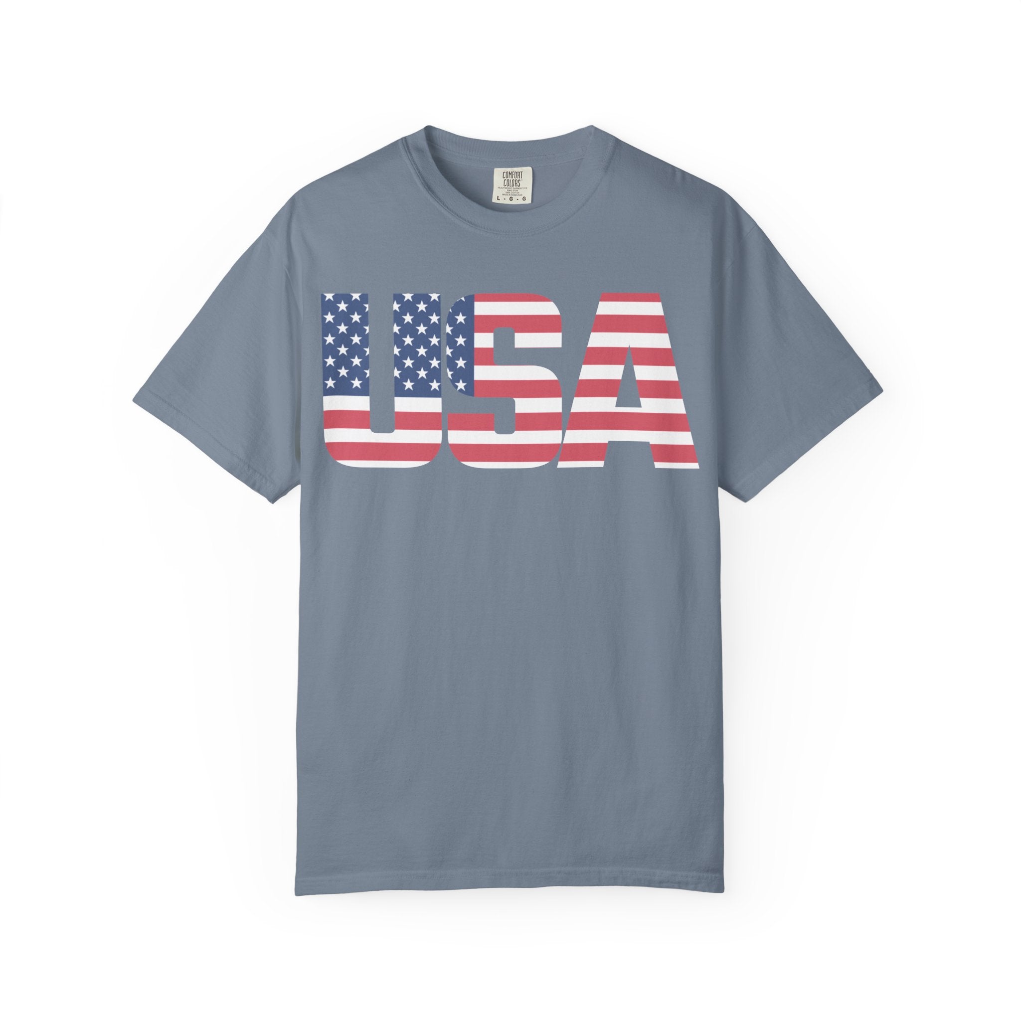 USA Flag Graphic T-Shirt — Patriotic Fourth of July Tee