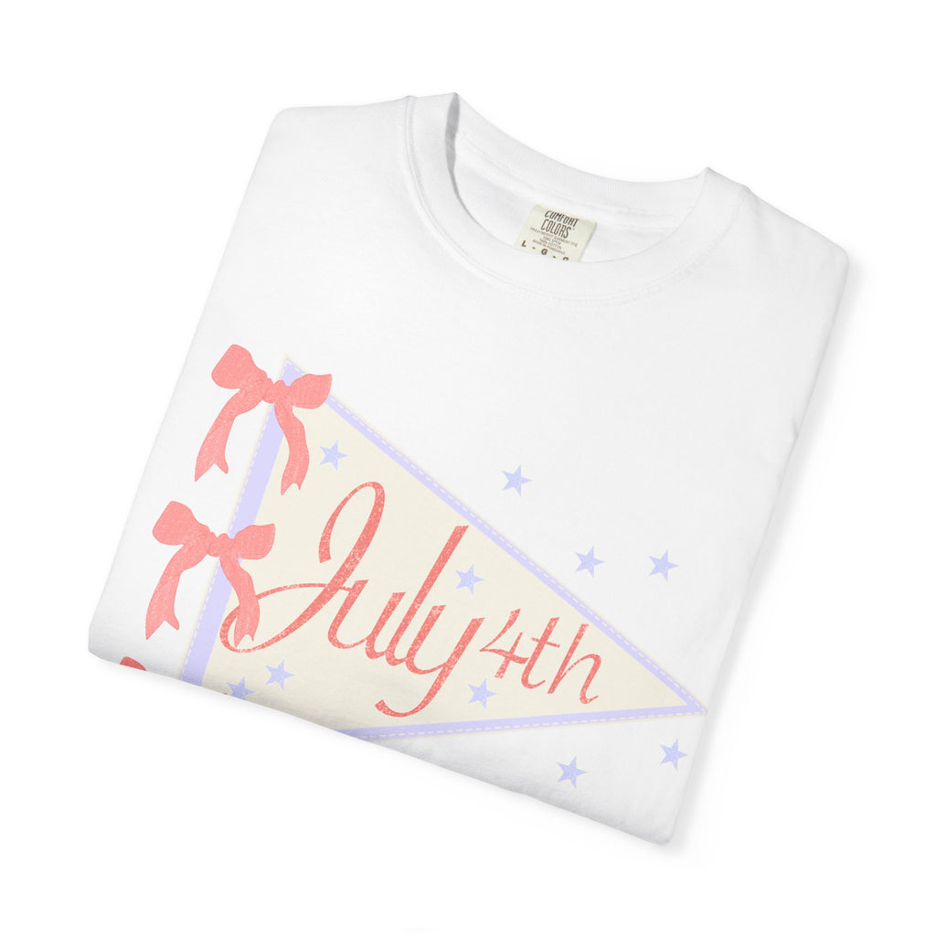 July 4th Pennant T‑Shirt — Retro Patriotic Graphic Tee