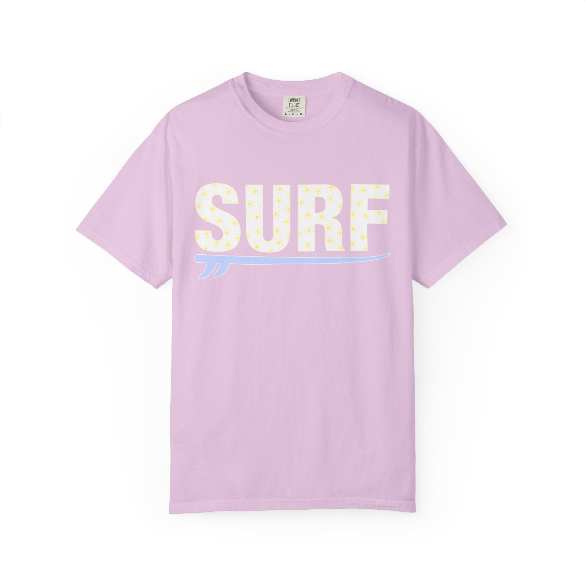 Surf T-Shirt — Retro Pastel 'SURF' Graphic Tee