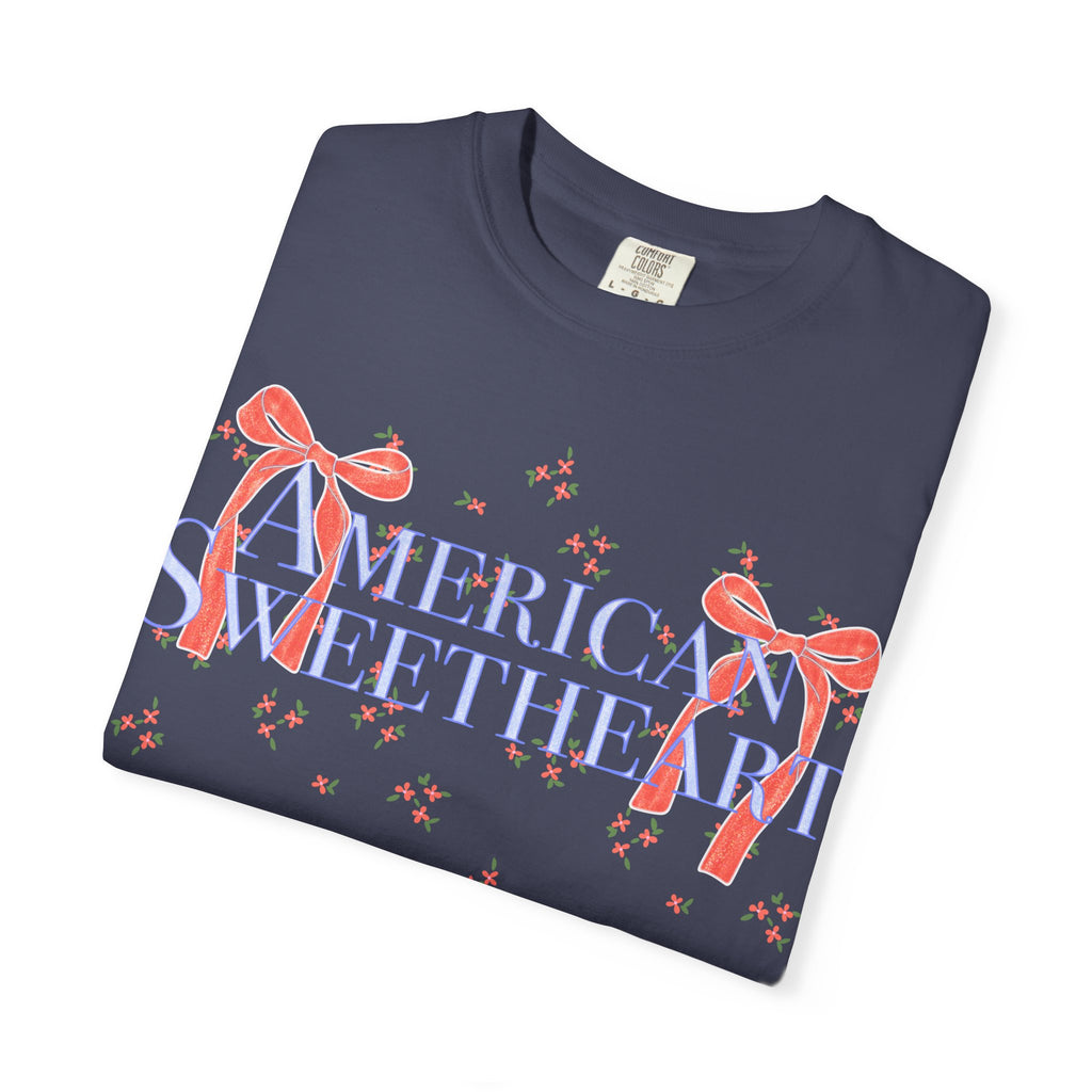American Sweetheart T-Shirt – Patriotic Ribbon Graphic Tee