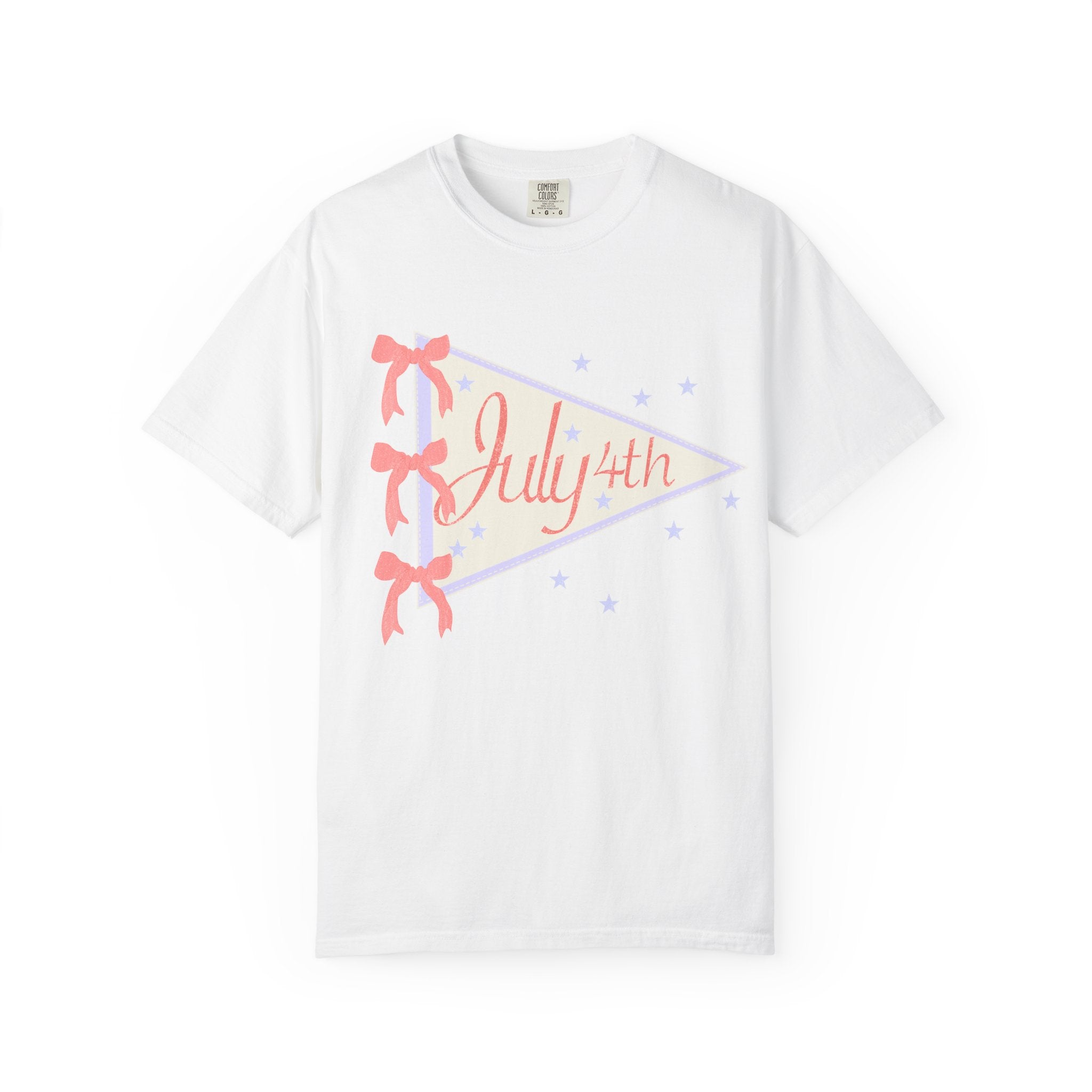 July 4th Pennant T‑Shirt — Retro Patriotic Graphic Tee