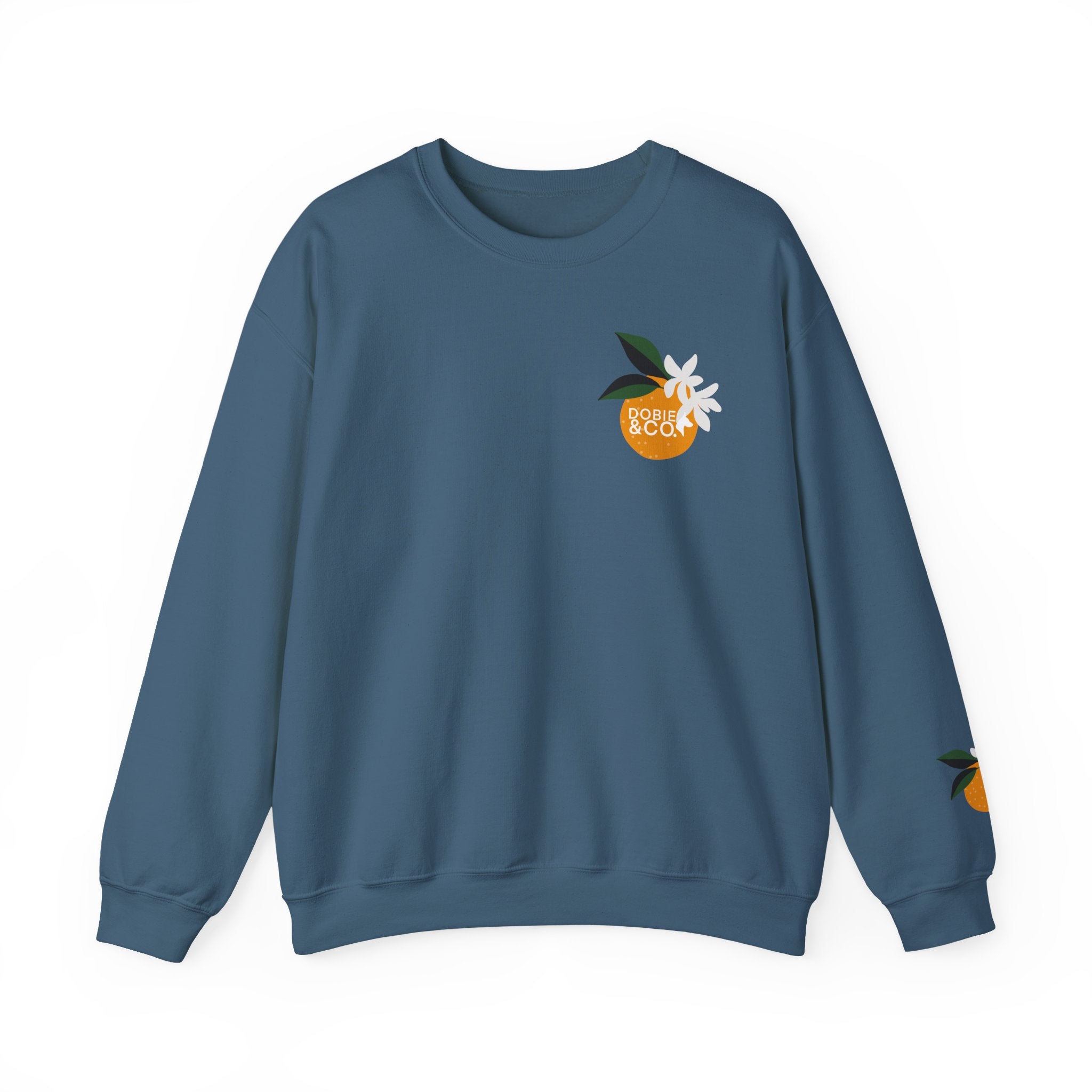 Dobie & Co. Orange Blossom Crewneck Sweatshirt