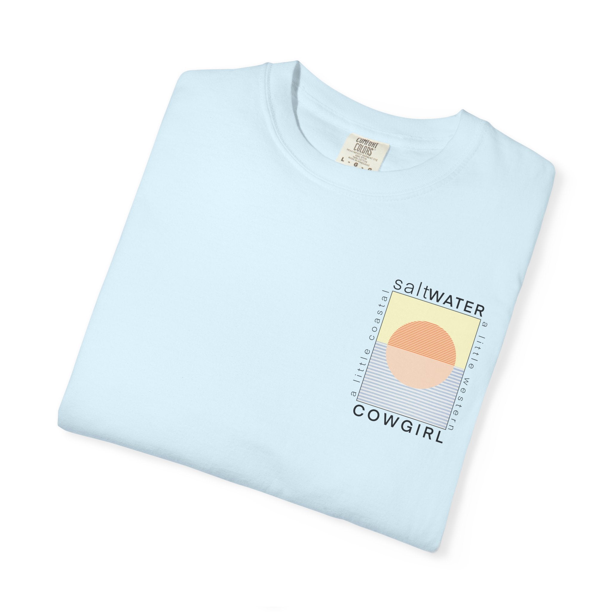 Saltwater Cowgirl T-Shirt — Coastal Sunset Graphic Tee