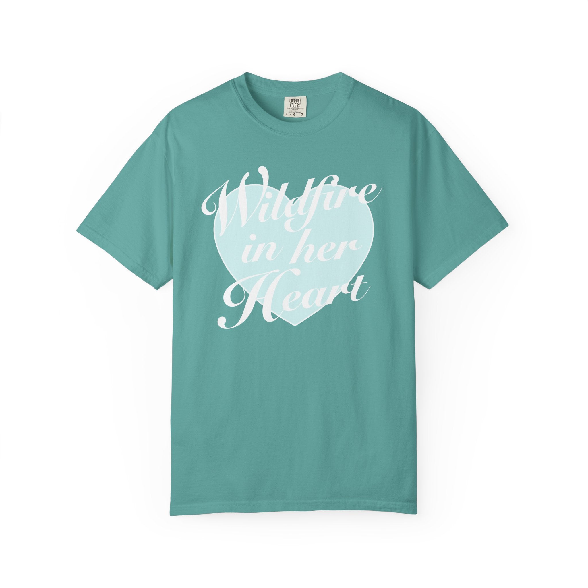 "Wildfire in Her Heart" Heart Graphic Tee