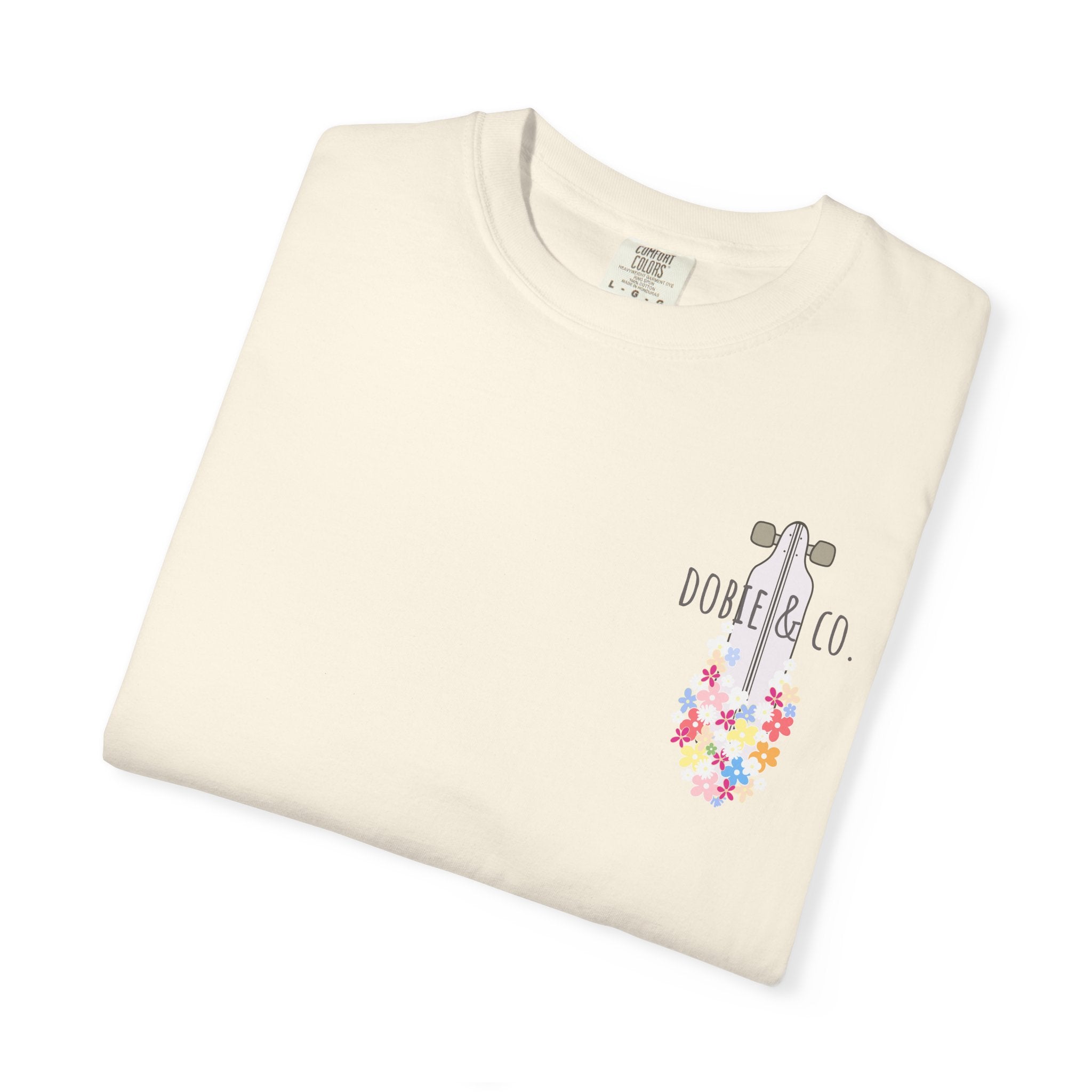 Ride or Die Skateboard T-Shirt — Floral Longboard Tee