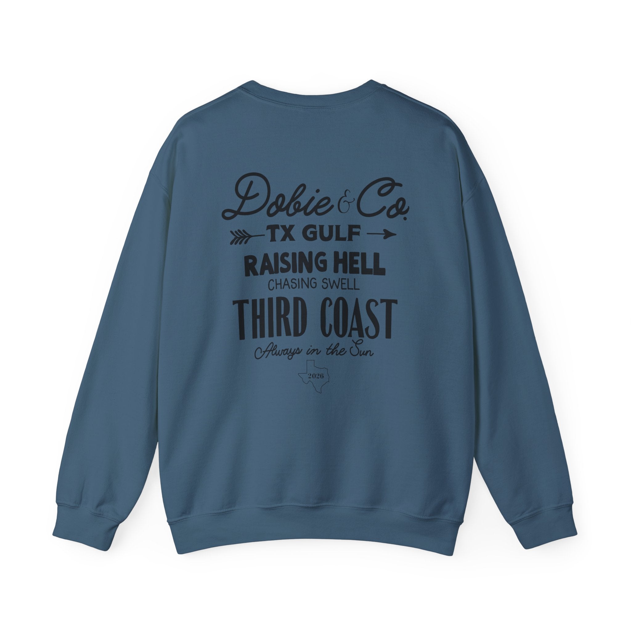 Raising Hell, Chasing Swell Crewneck Sweatshirt