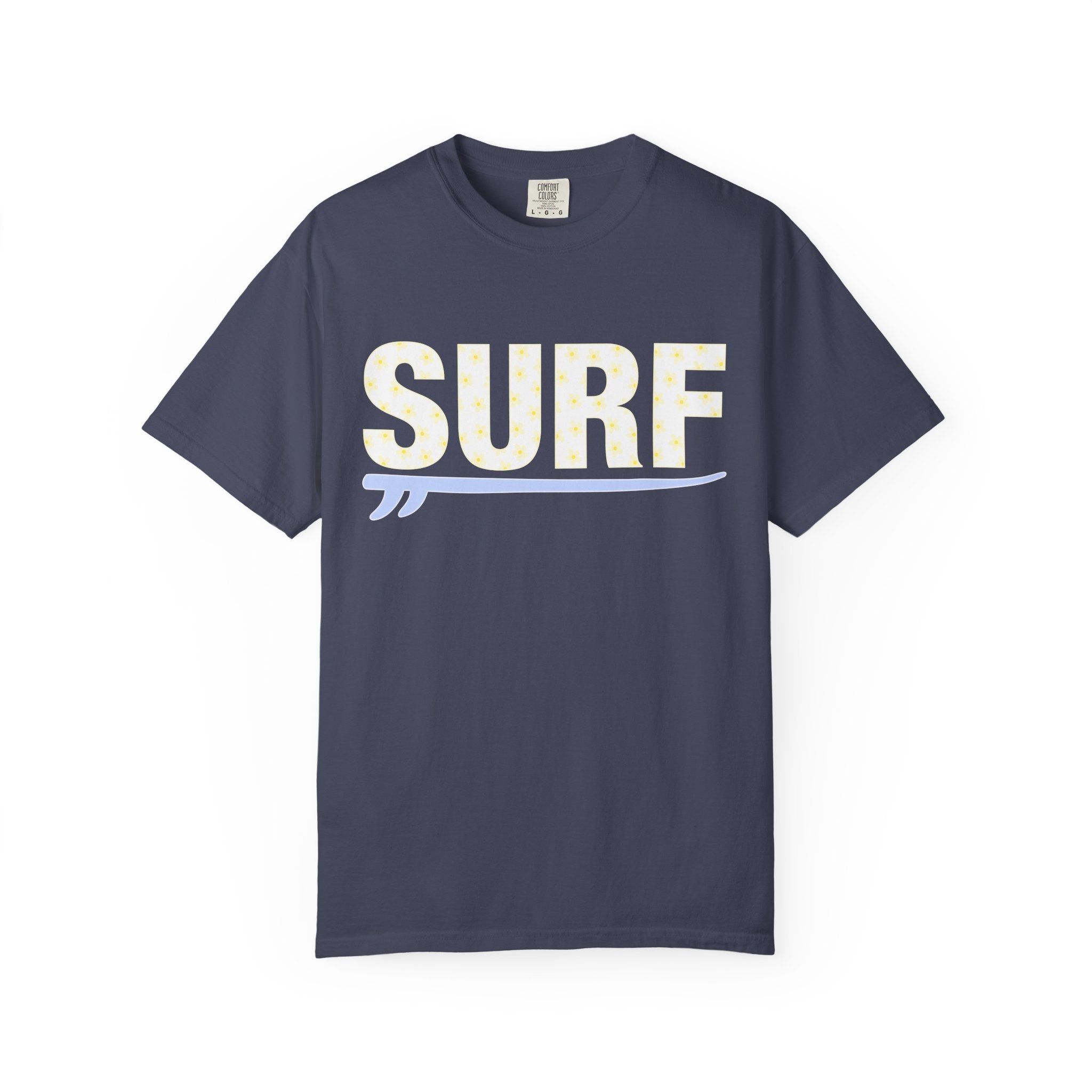 Surf T-Shirt — Retro Pastel 'SURF' Graphic Tee