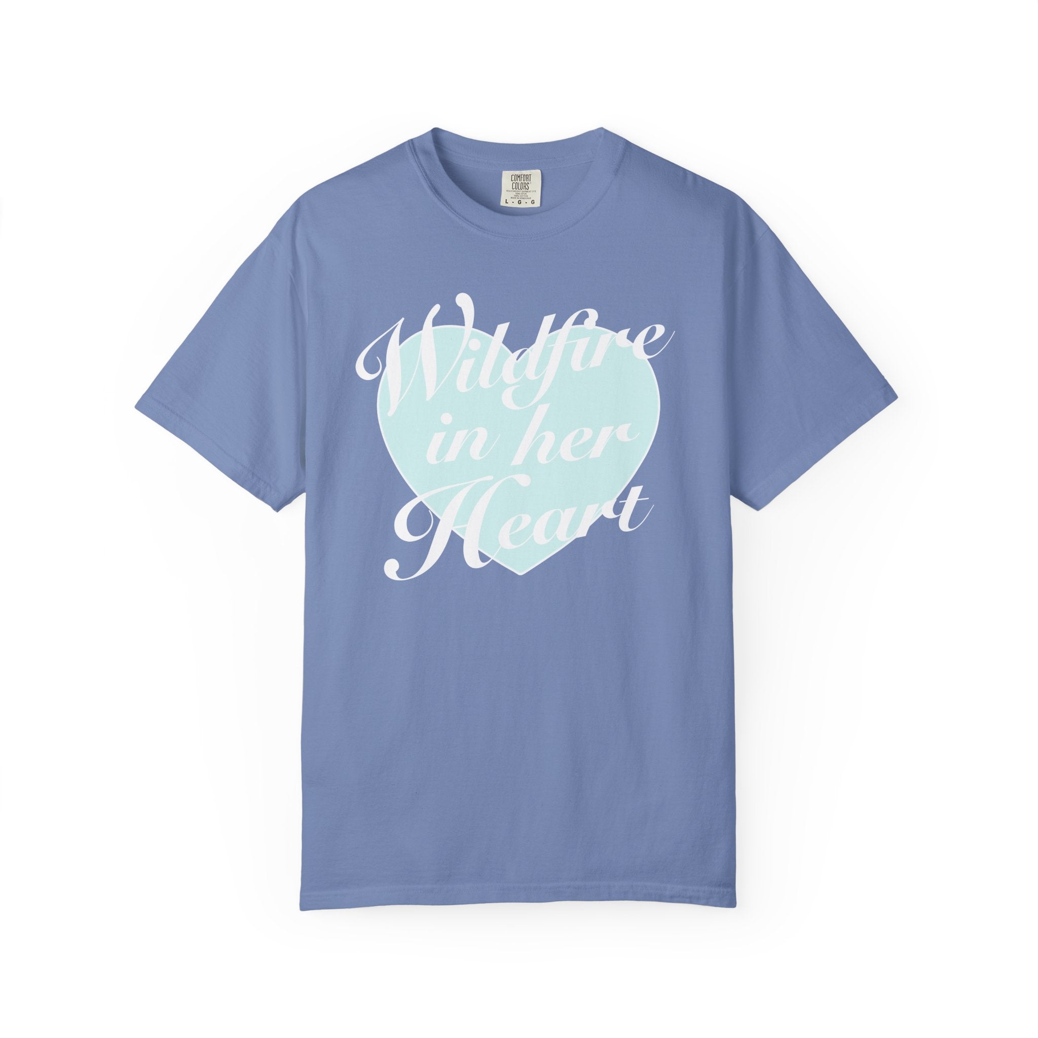"Wildfire in Her Heart" Heart Graphic Tee