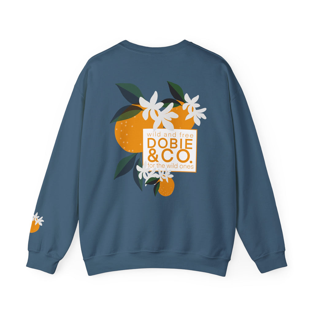 Dobie & Co. Orange Blossom Crewneck Sweatshirt