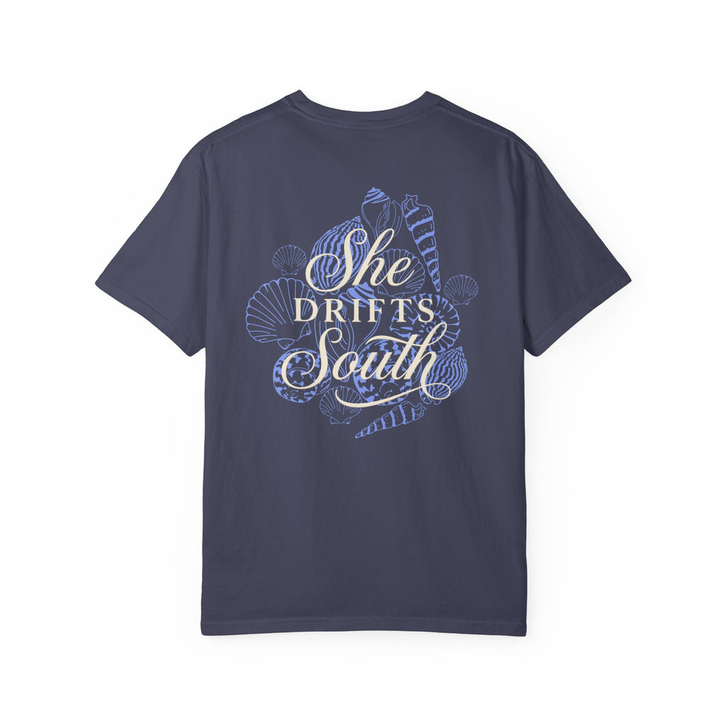 "She Drifts South" Pastel Nautical Tee - T-shirt