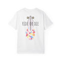 Ride or Die Skateboard T-Shirt — Floral Longboard Tee