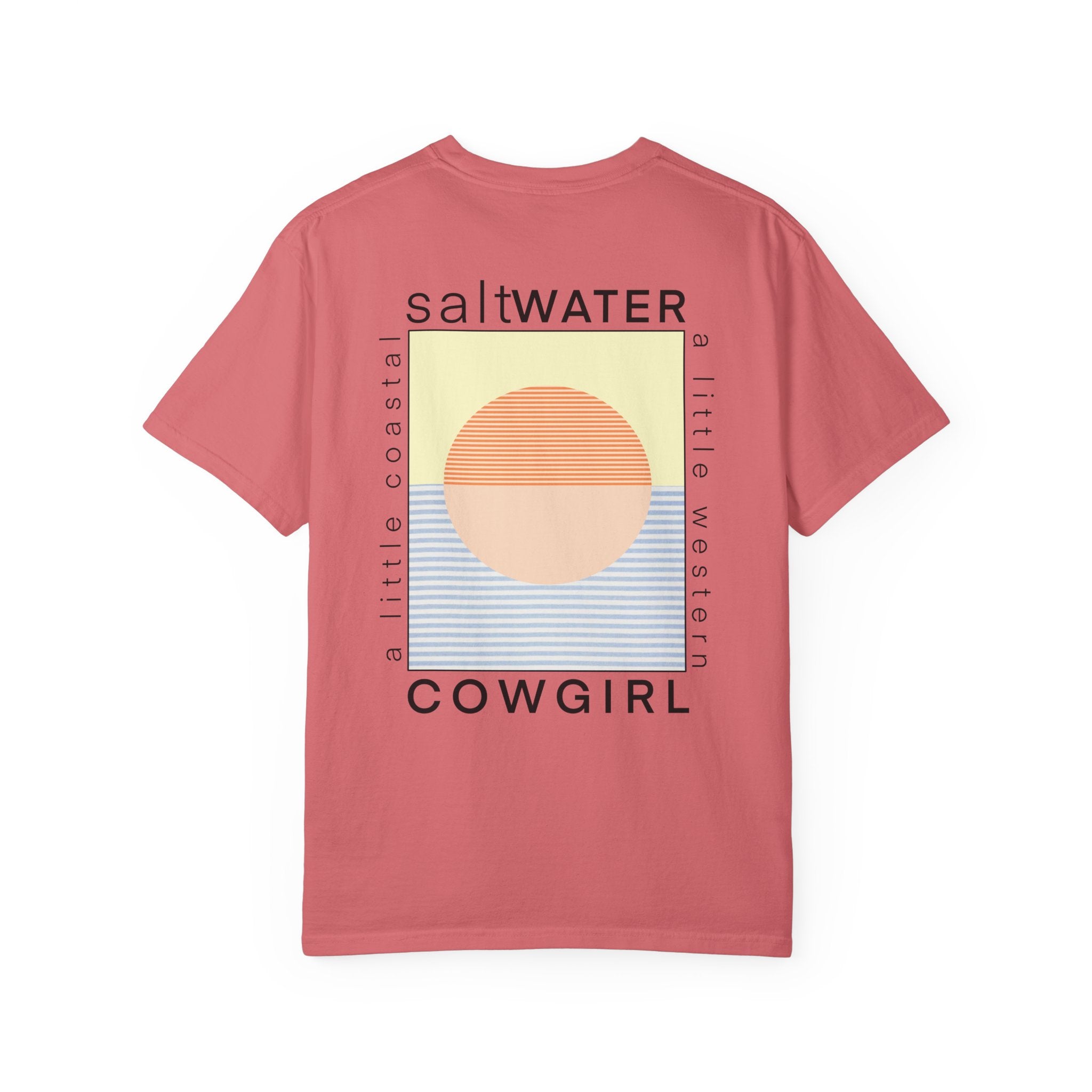 Saltwater Cowgirl T-Shirt — Coastal Sunset Graphic Tee
