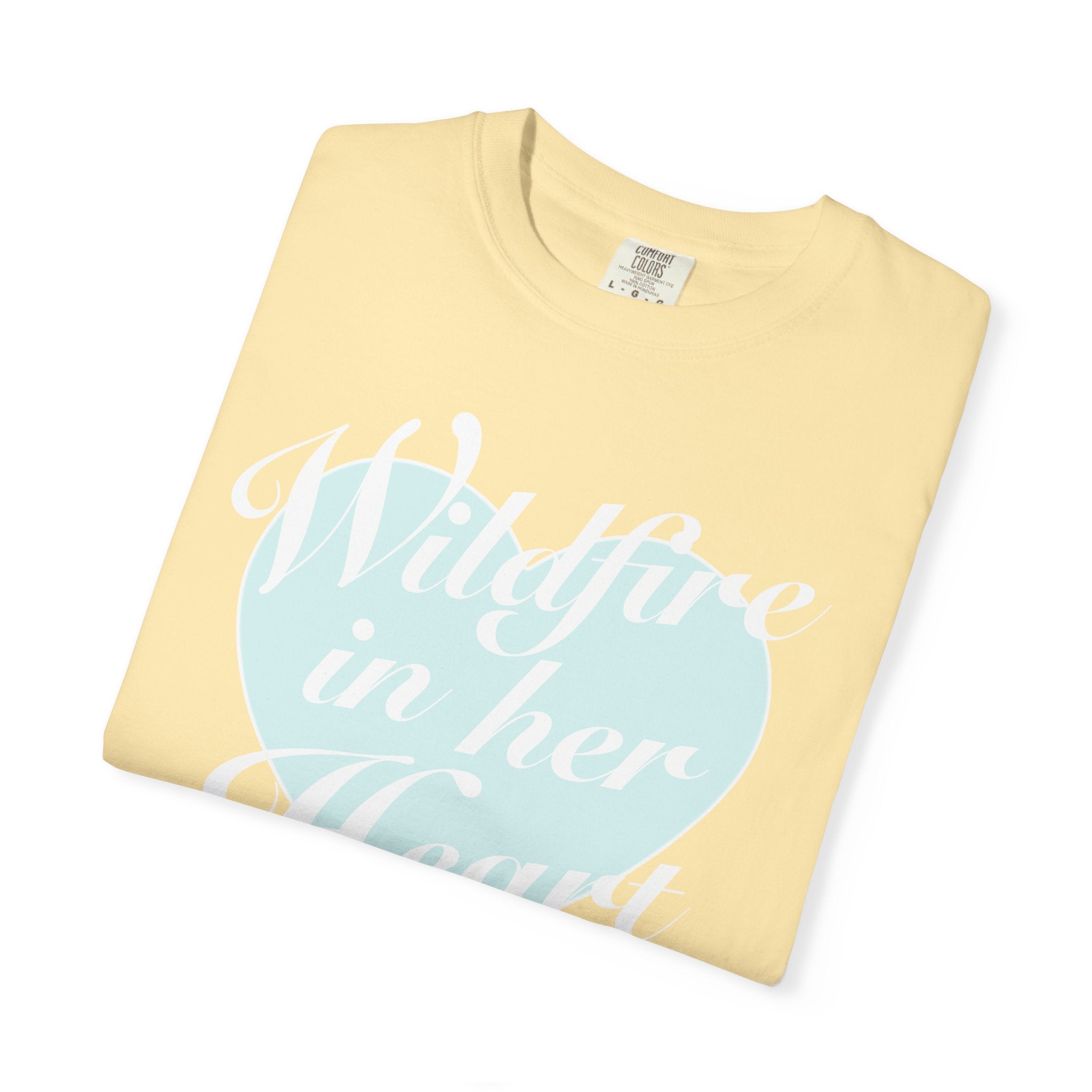 "Wildfire in Her Heart" Heart Graphic Tee