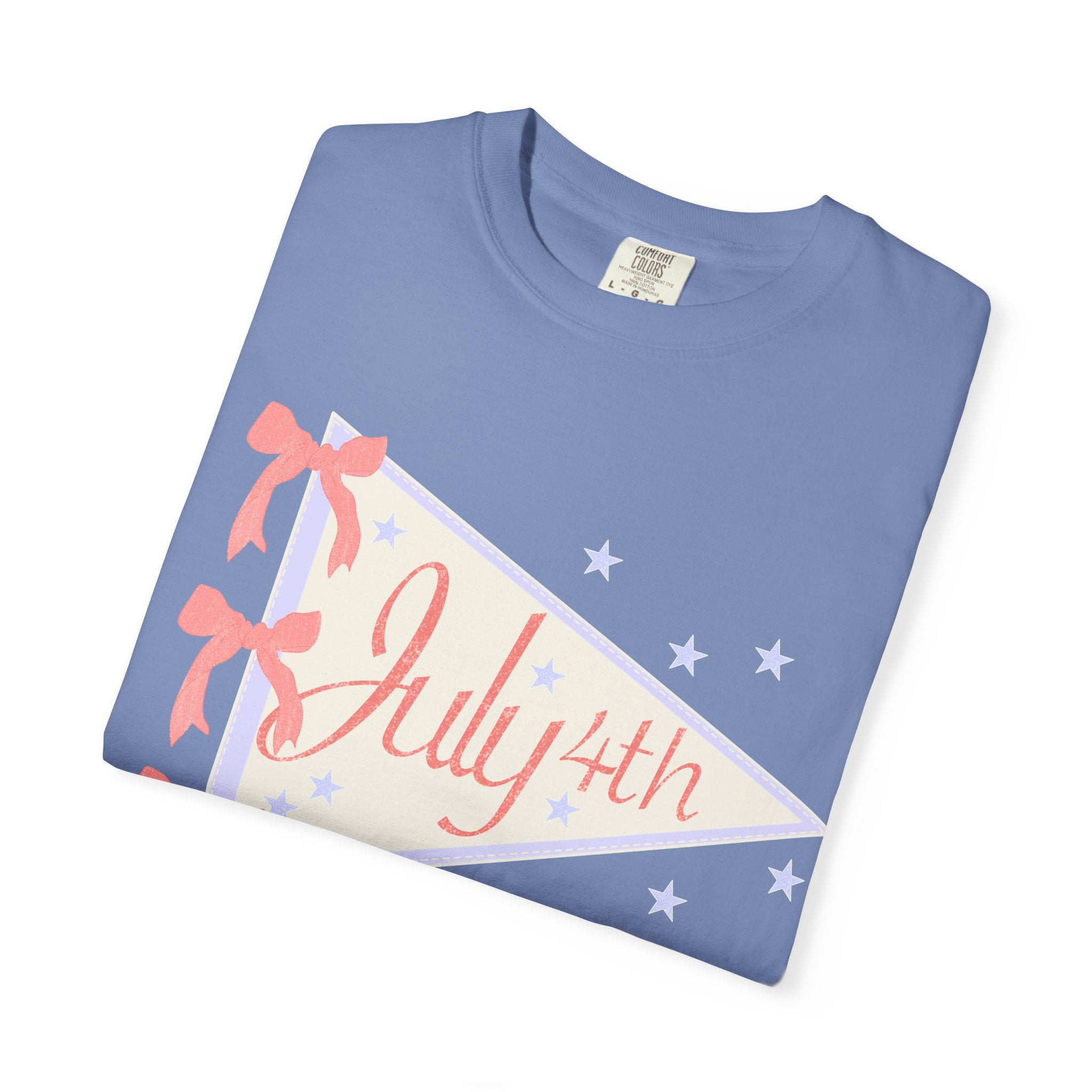 July 4th Pennant T‑Shirt — Retro Patriotic Graphic Tee