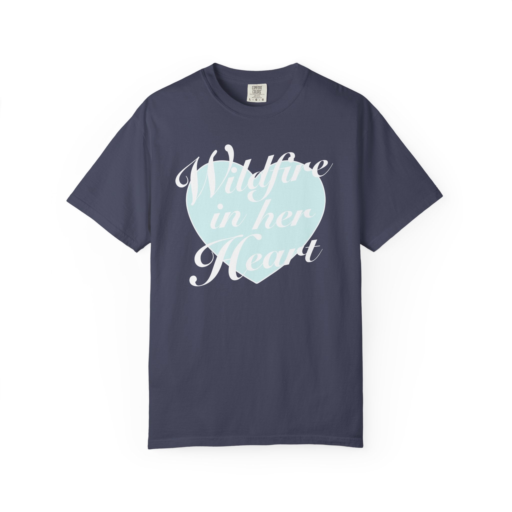"Wildfire in Her Heart" Heart Graphic Tee