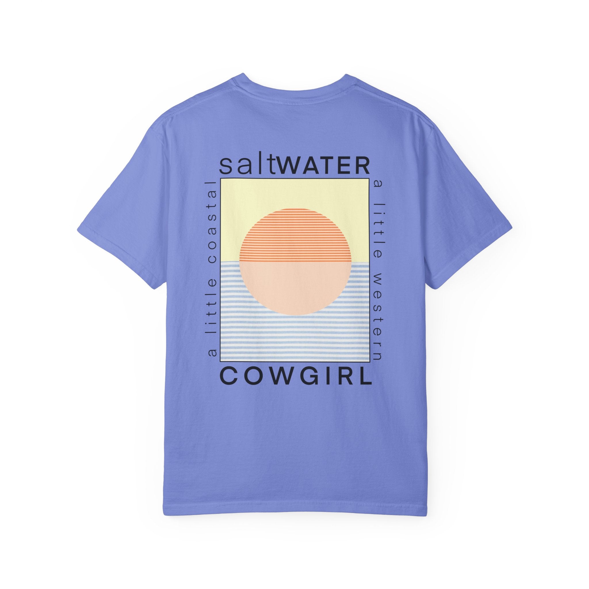 Saltwater Cowgirl T-Shirt — Coastal Sunset Graphic Tee