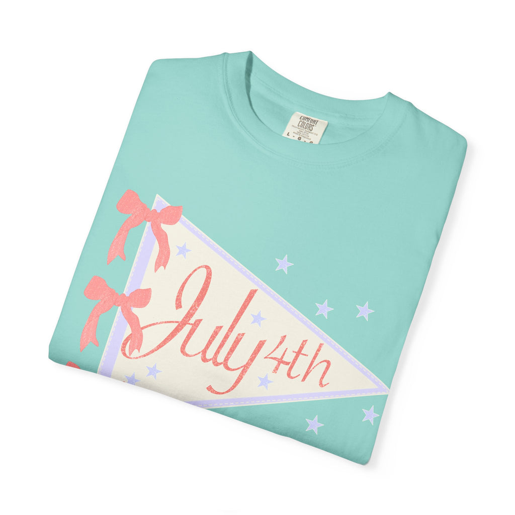July 4th Pennant T‑Shirt — Retro Patriotic Graphic Tee