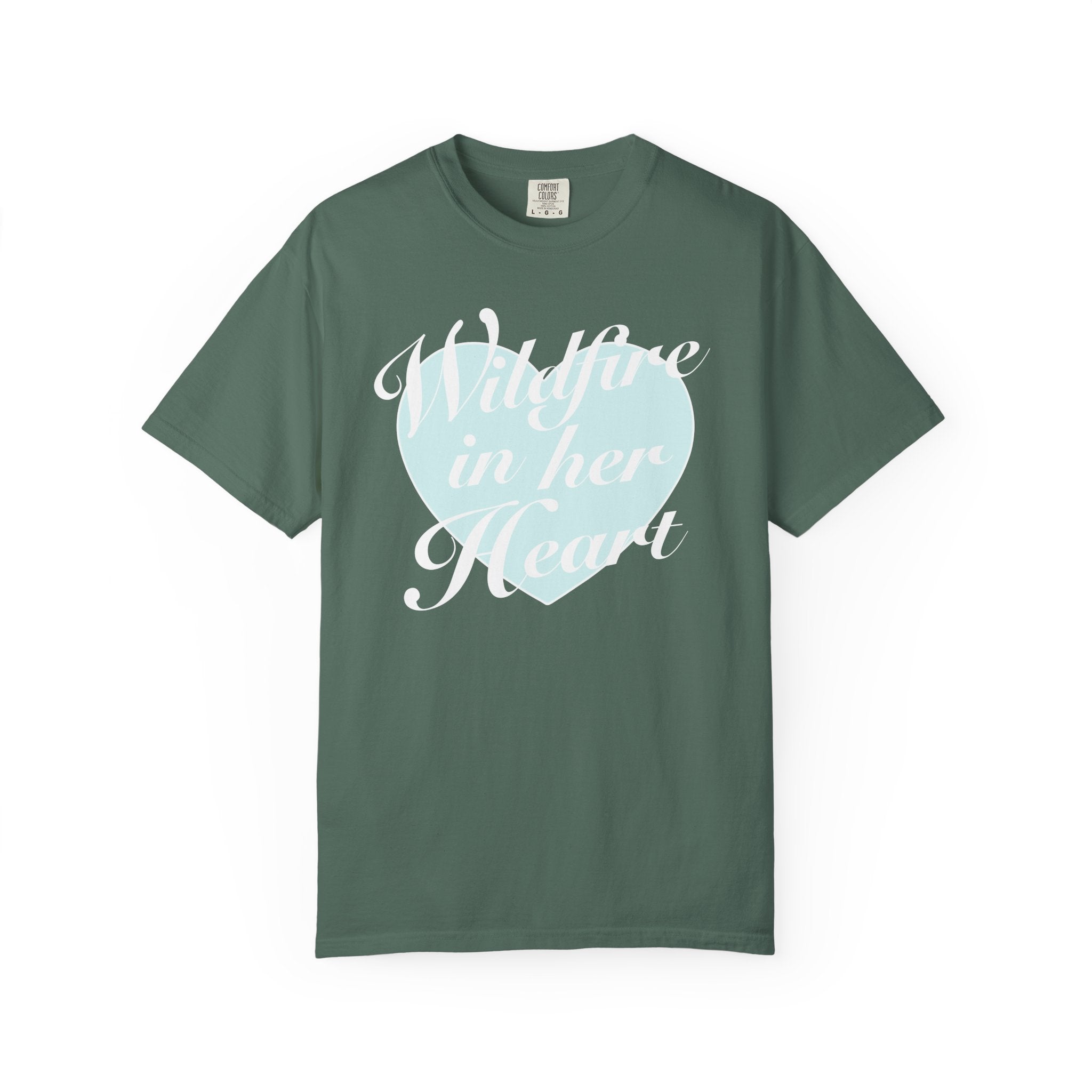 "Wildfire in Her Heart" Heart Graphic Tee
