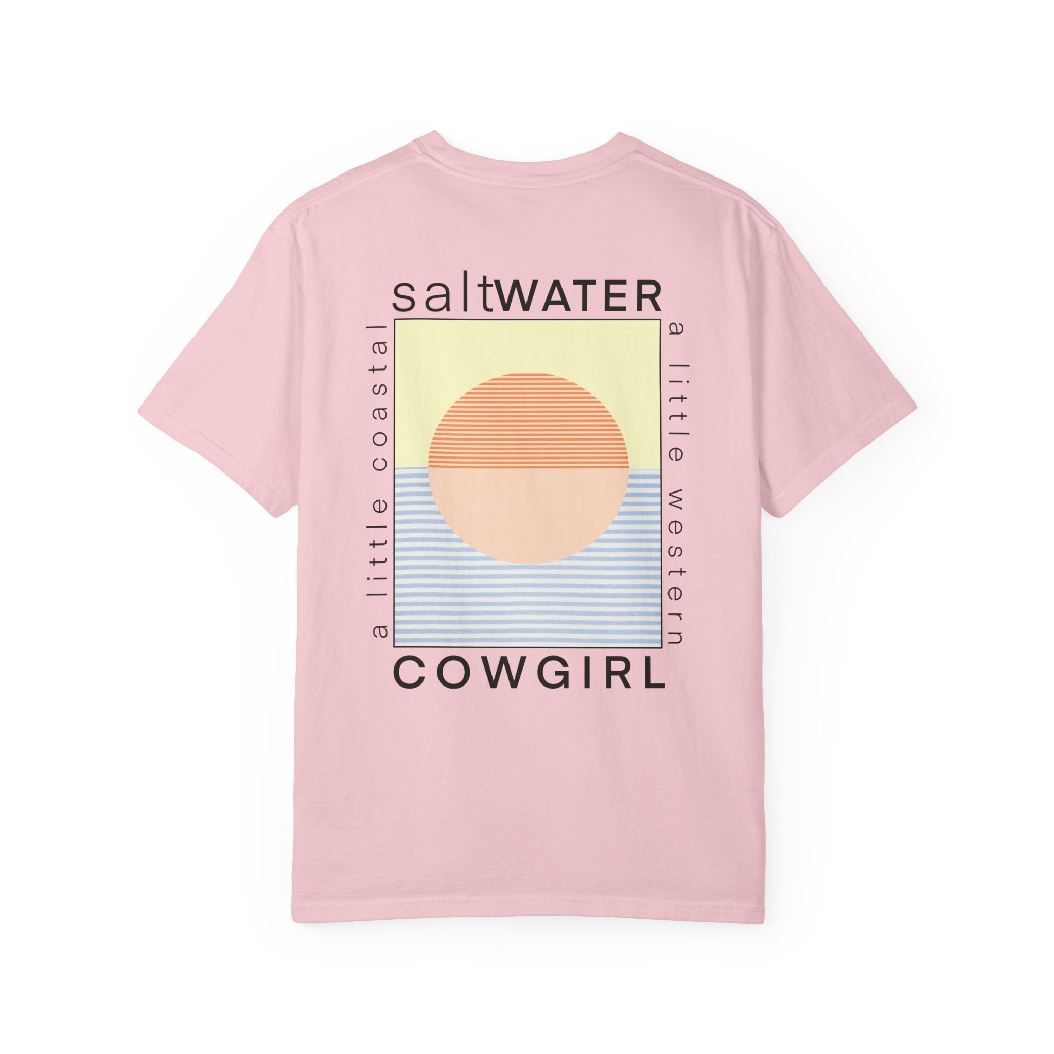 Saltwater Cowgirl T-Shirt — Coastal Sunset Graphic Tee
