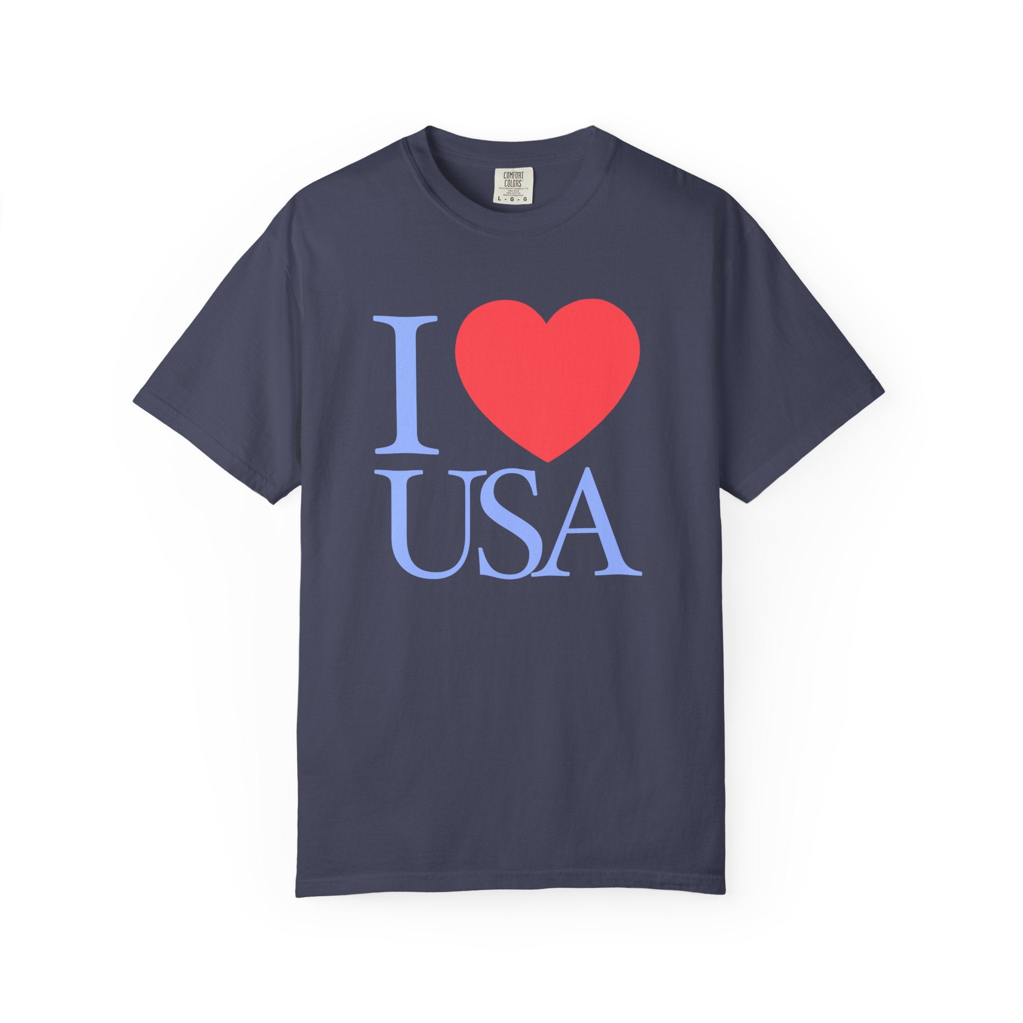 I  Heart USA T-Shirt — Patriotic American Heart Tee for 4th of July