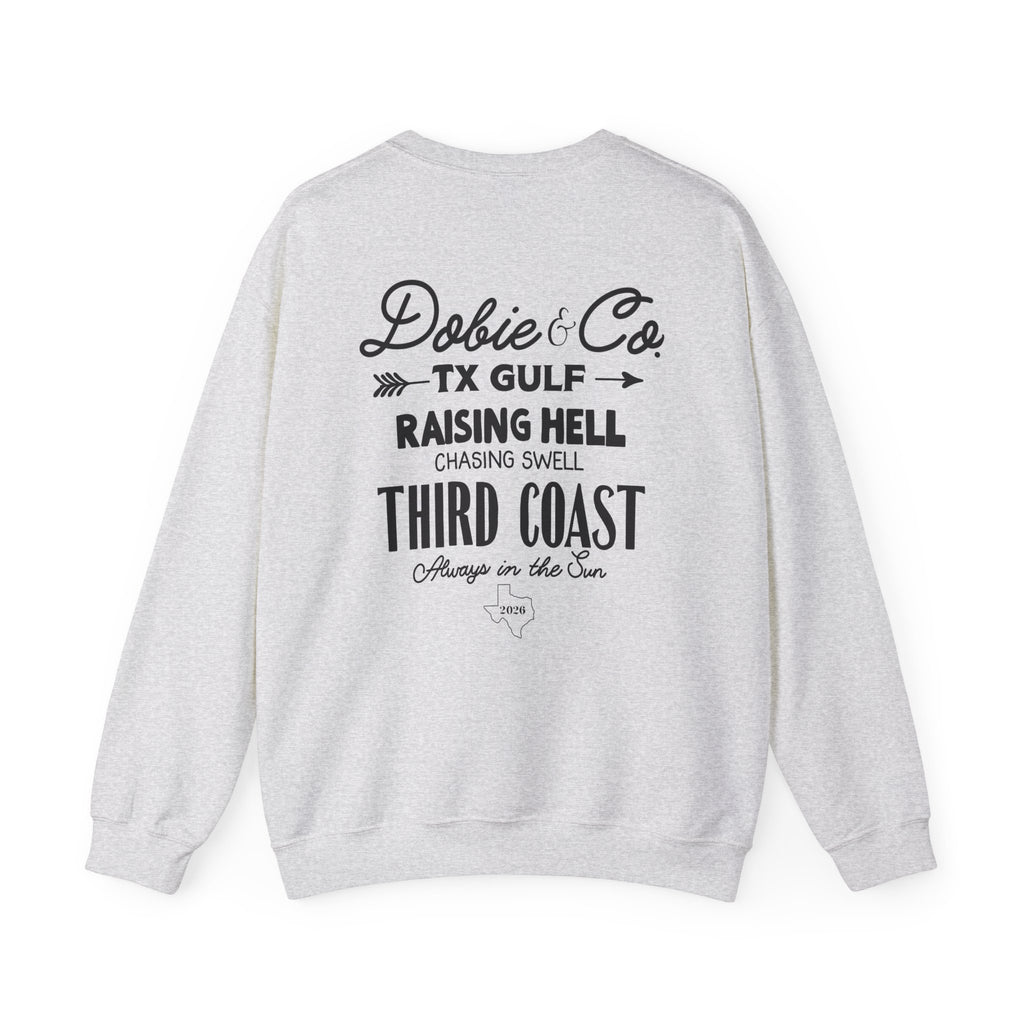 Raising Hell, Chasing Swell Crewneck Sweatshirt