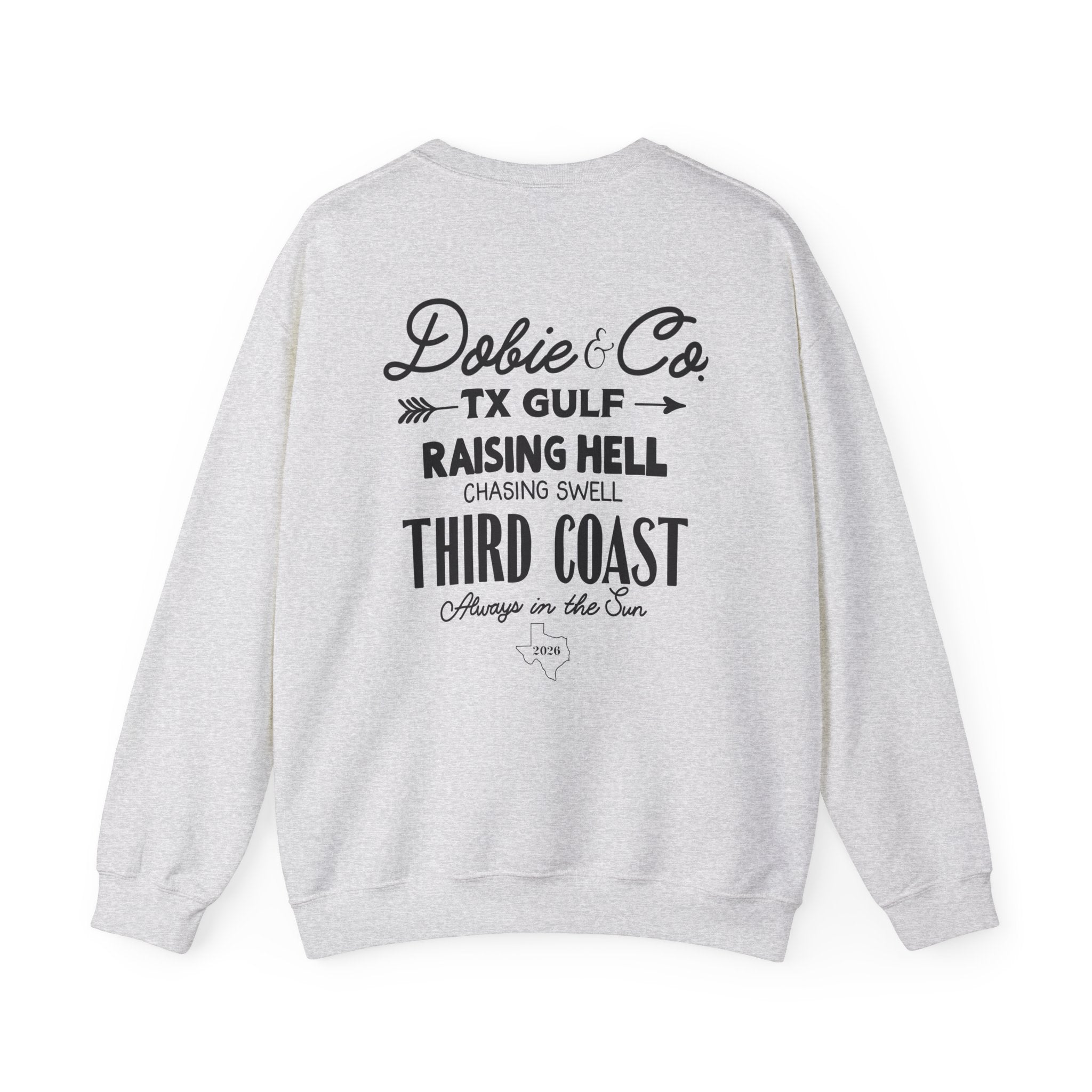 Raising Hell, Chasing Swell Crewneck Sweatshirt