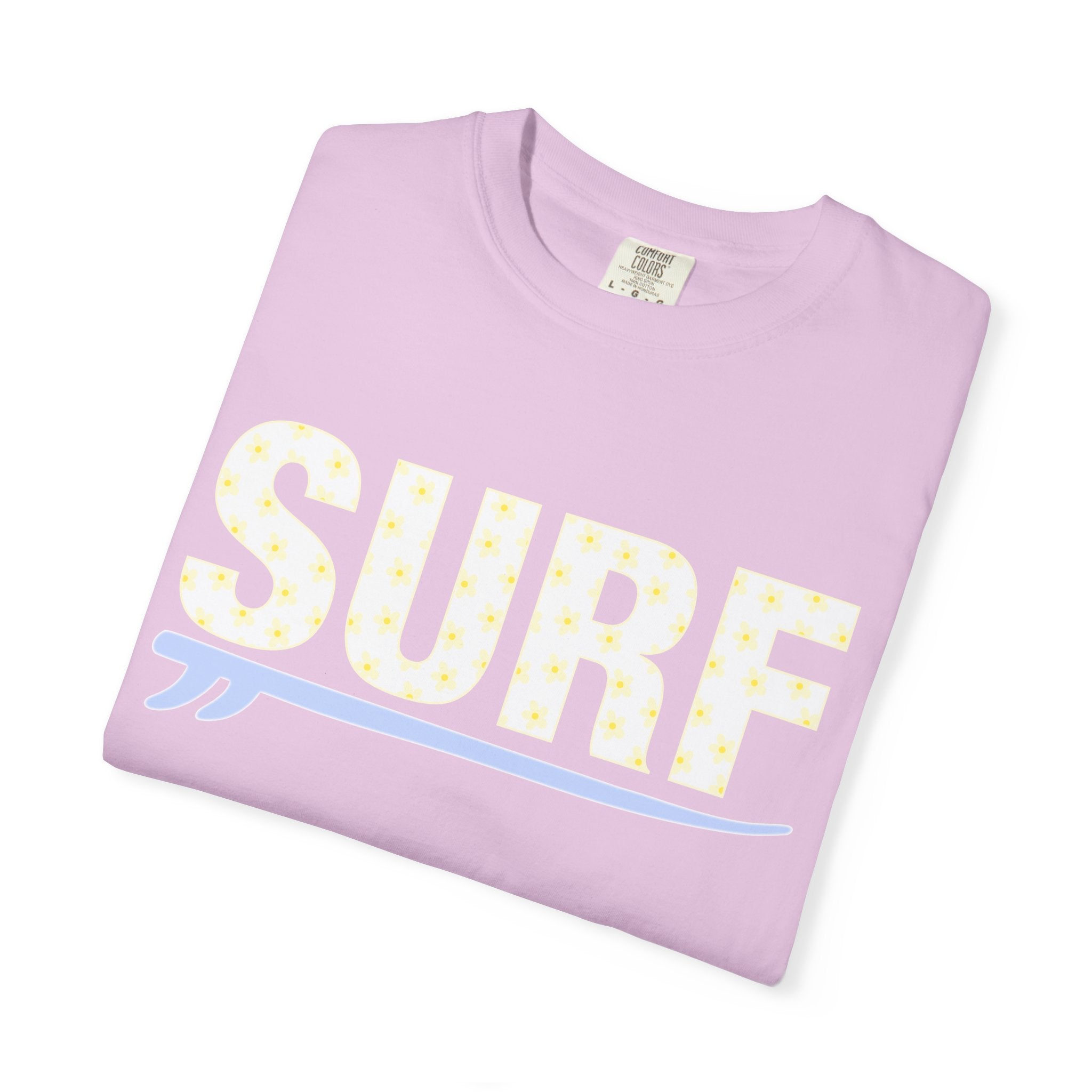 Surf T-Shirt — Retro Pastel 'SURF' Graphic Tee