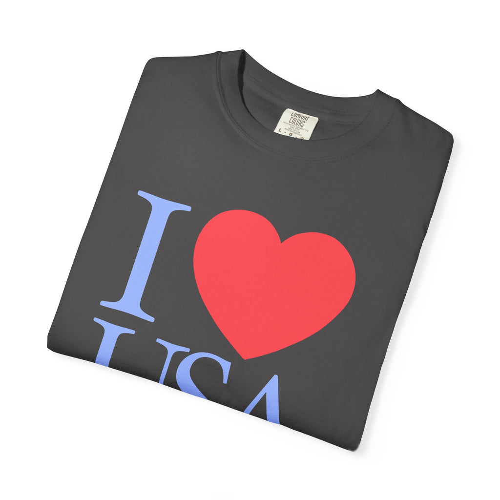 I  Heart USA T-Shirt — Patriotic American Heart Tee for 4th of July