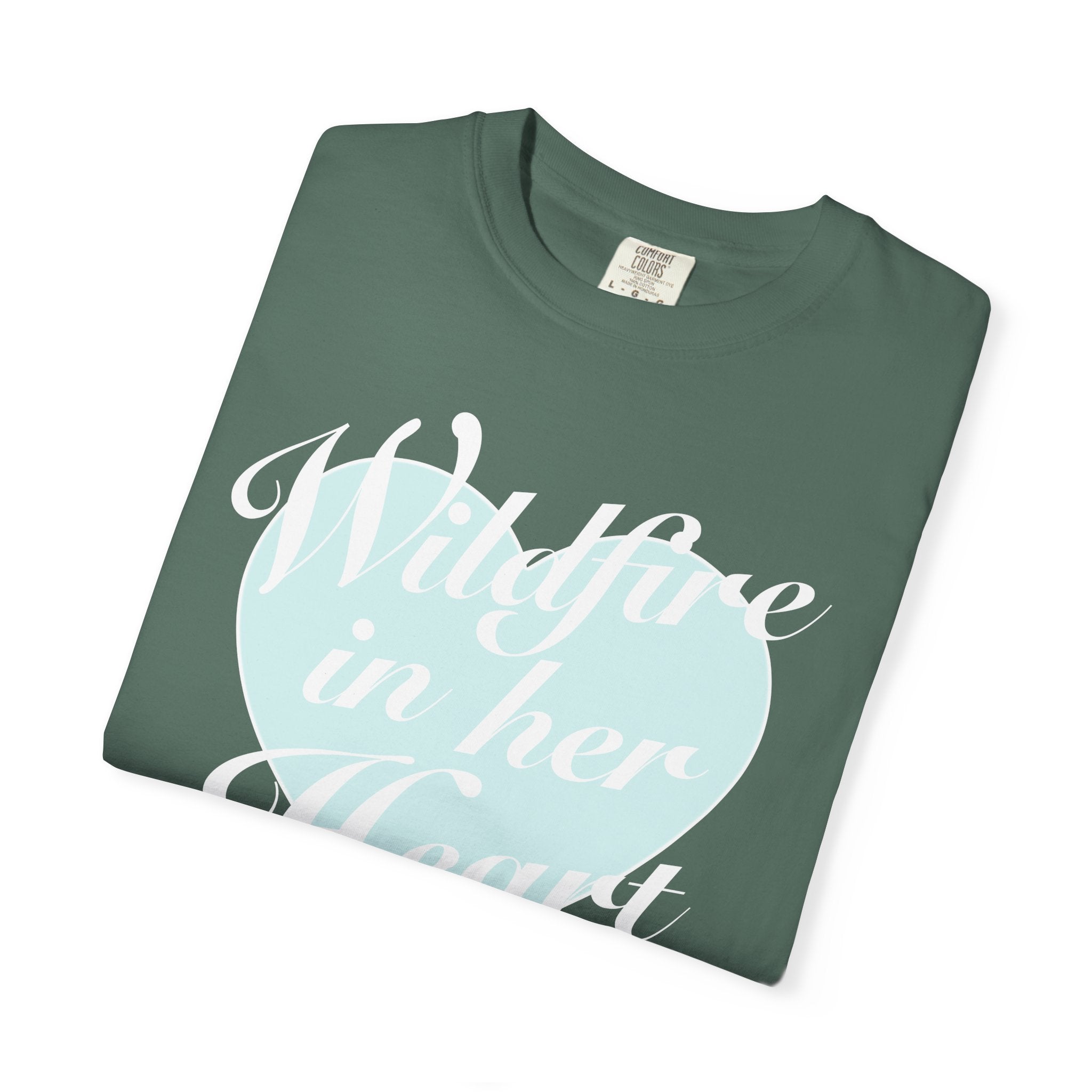 "Wildfire in Her Heart" Heart Graphic Tee