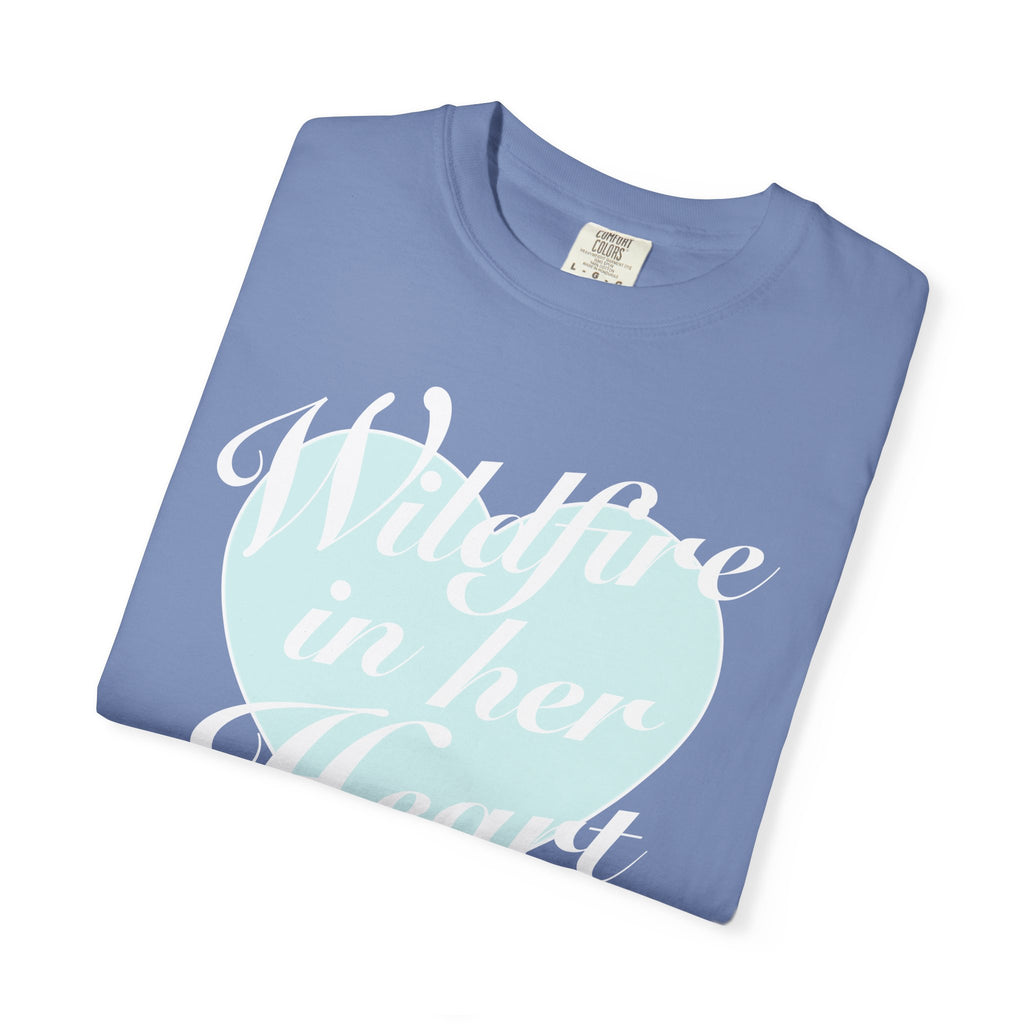 "Wildfire in Her Heart" Heart Graphic Tee