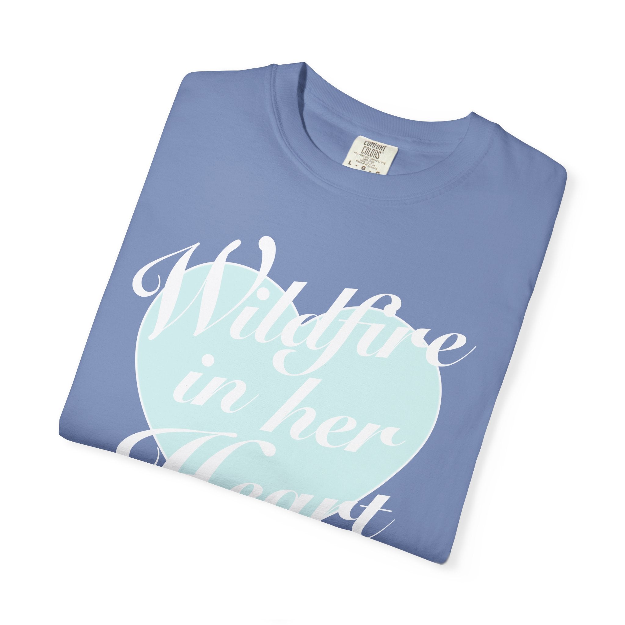 "Wildfire in Her Heart" Heart Graphic Tee