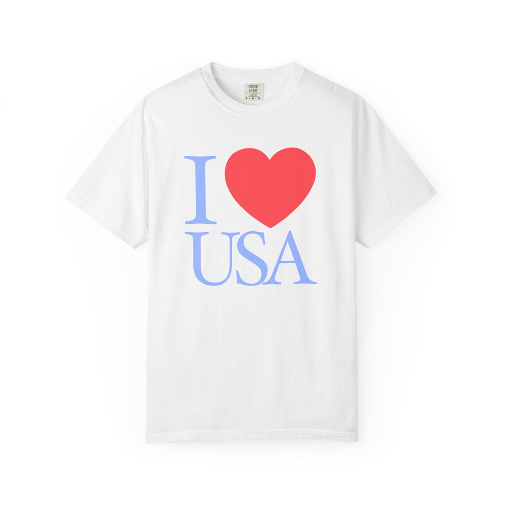 I  Heart USA T-Shirt — Patriotic American Heart Tee for 4th of July