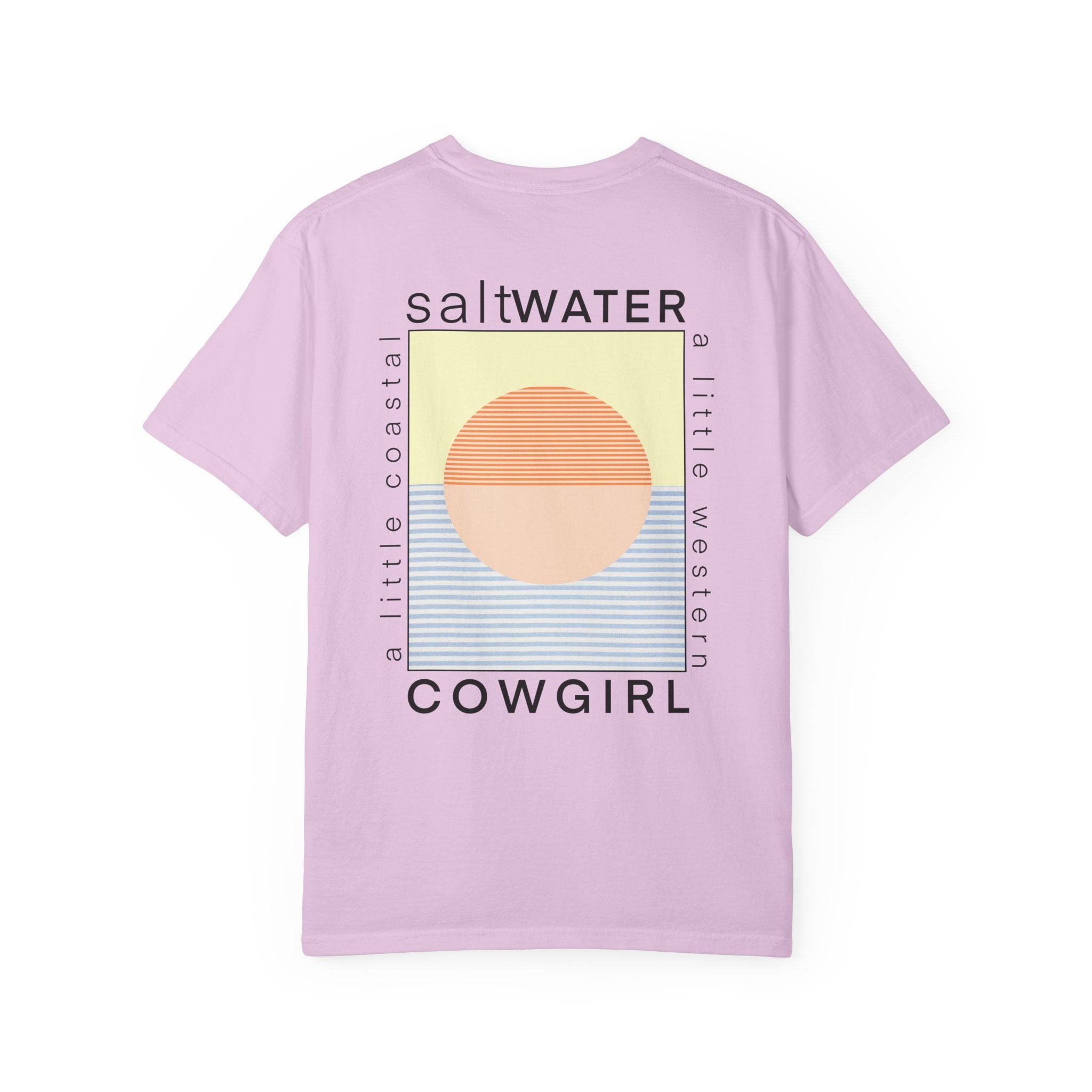 Saltwater Cowgirl T-Shirt — Coastal Sunset Graphic Tee